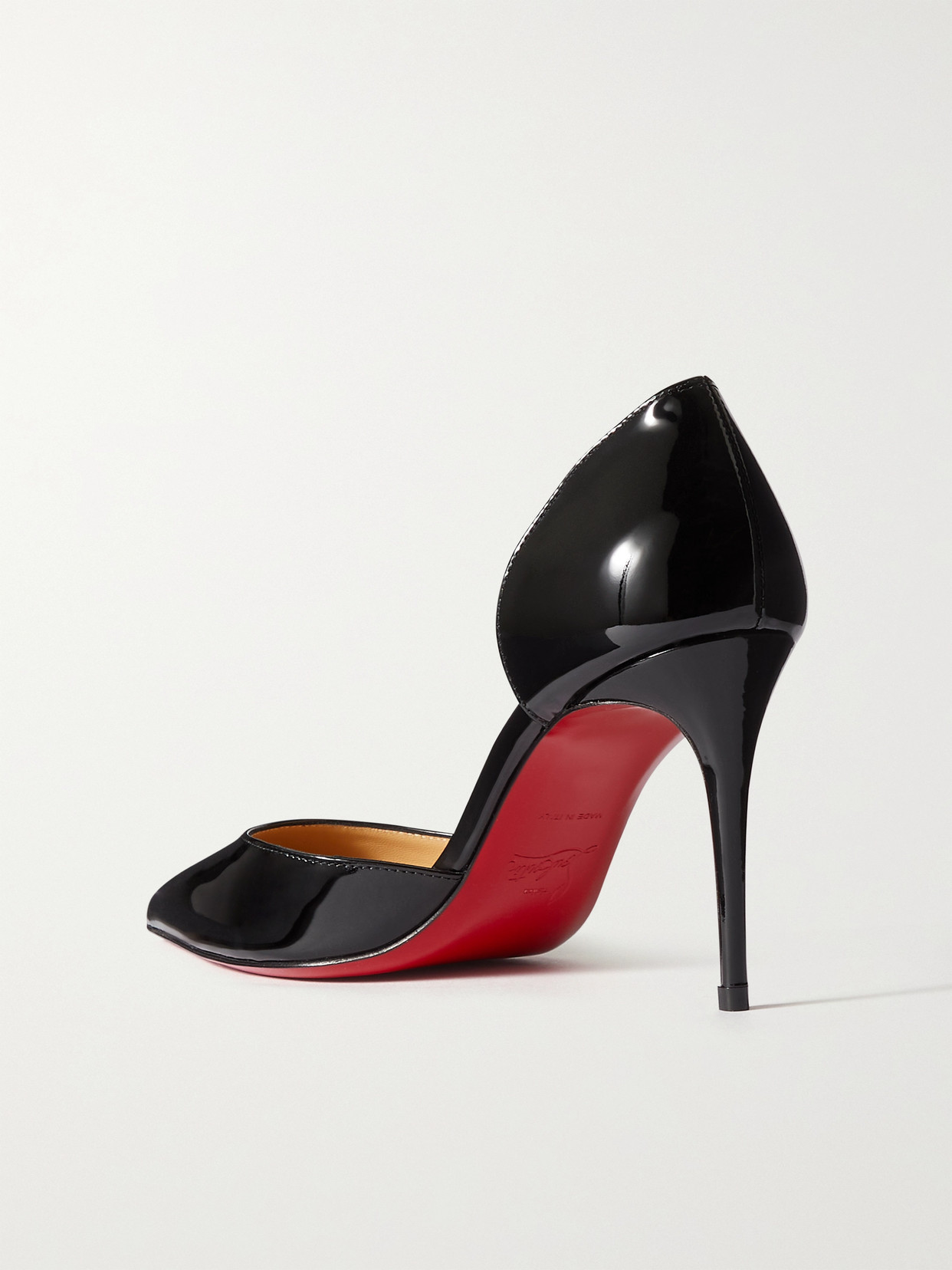 Christian Louboutin Iriza 85 Patent-leather Pumps In Black