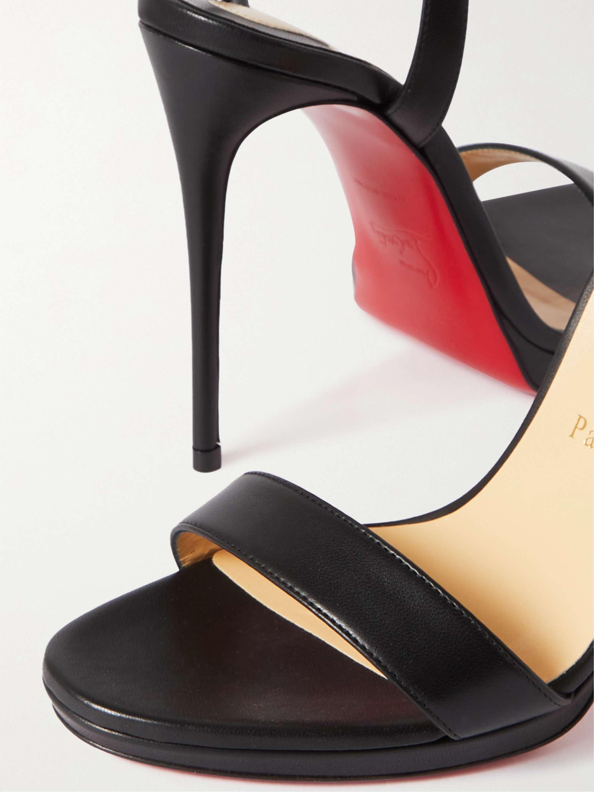 CHRISTIAN LOUBOUTIN Loubi Queen 100 leather sandals