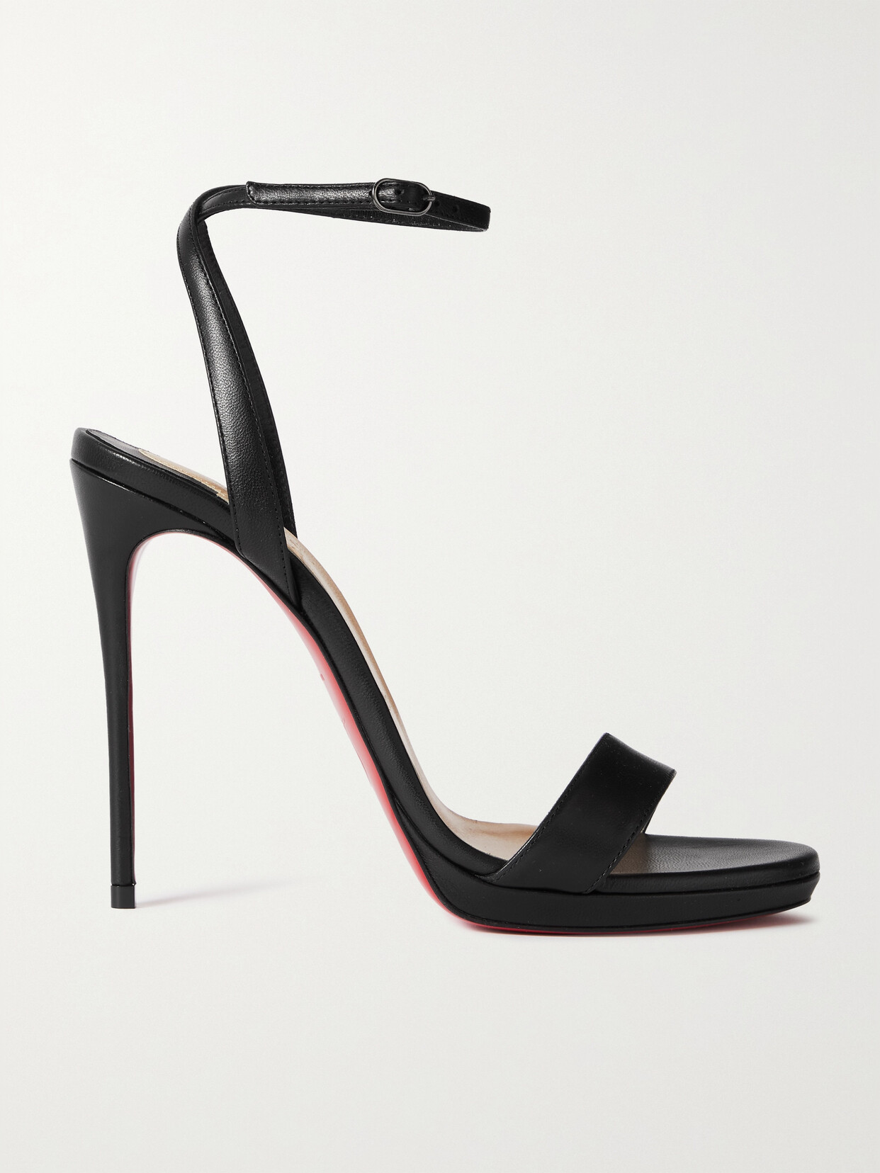 Christian Louboutin Loubi Queen 120 Leather Sandals - Black