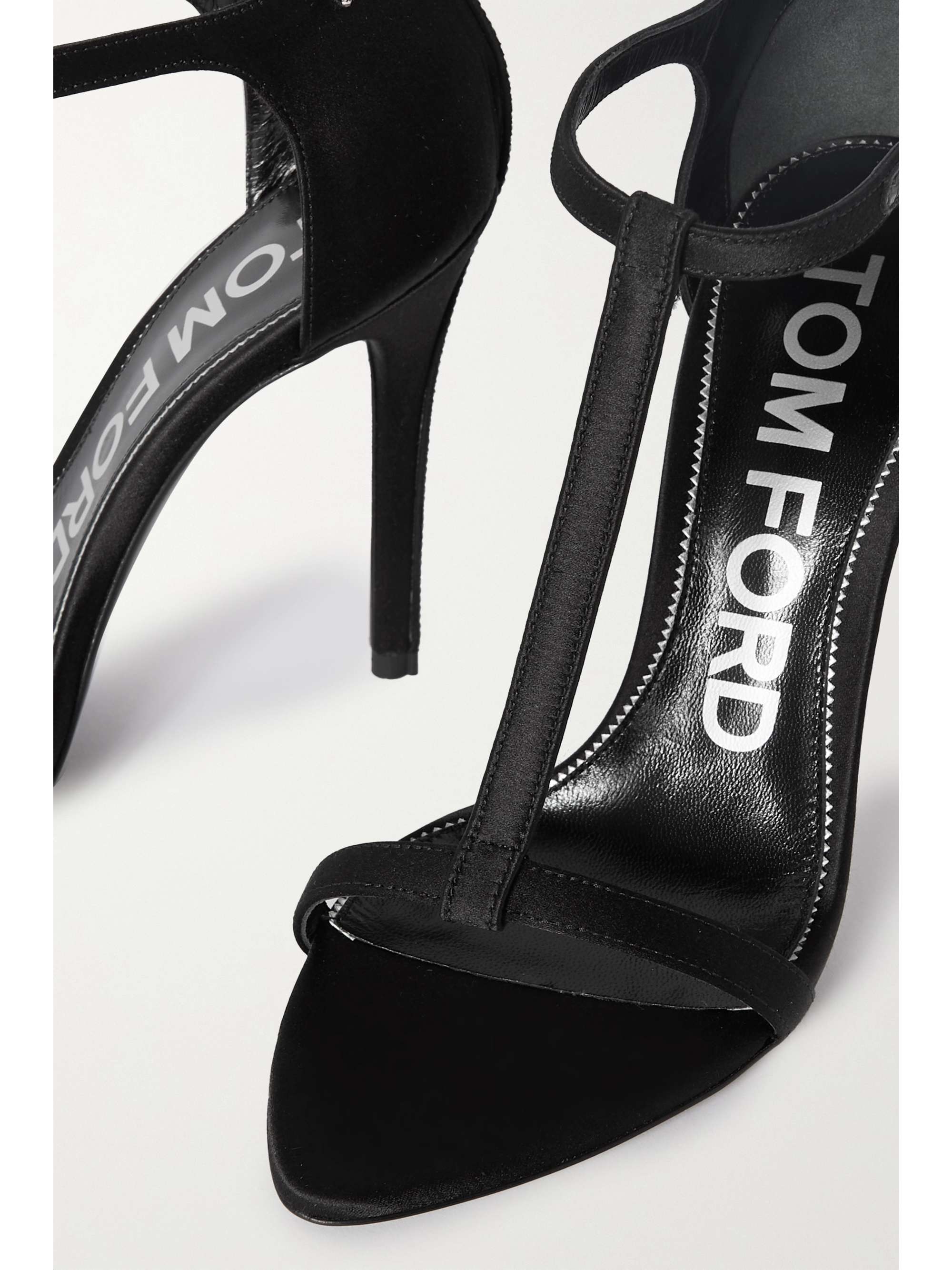 TOM FORD Iconic T crystal-embellished satin sandals