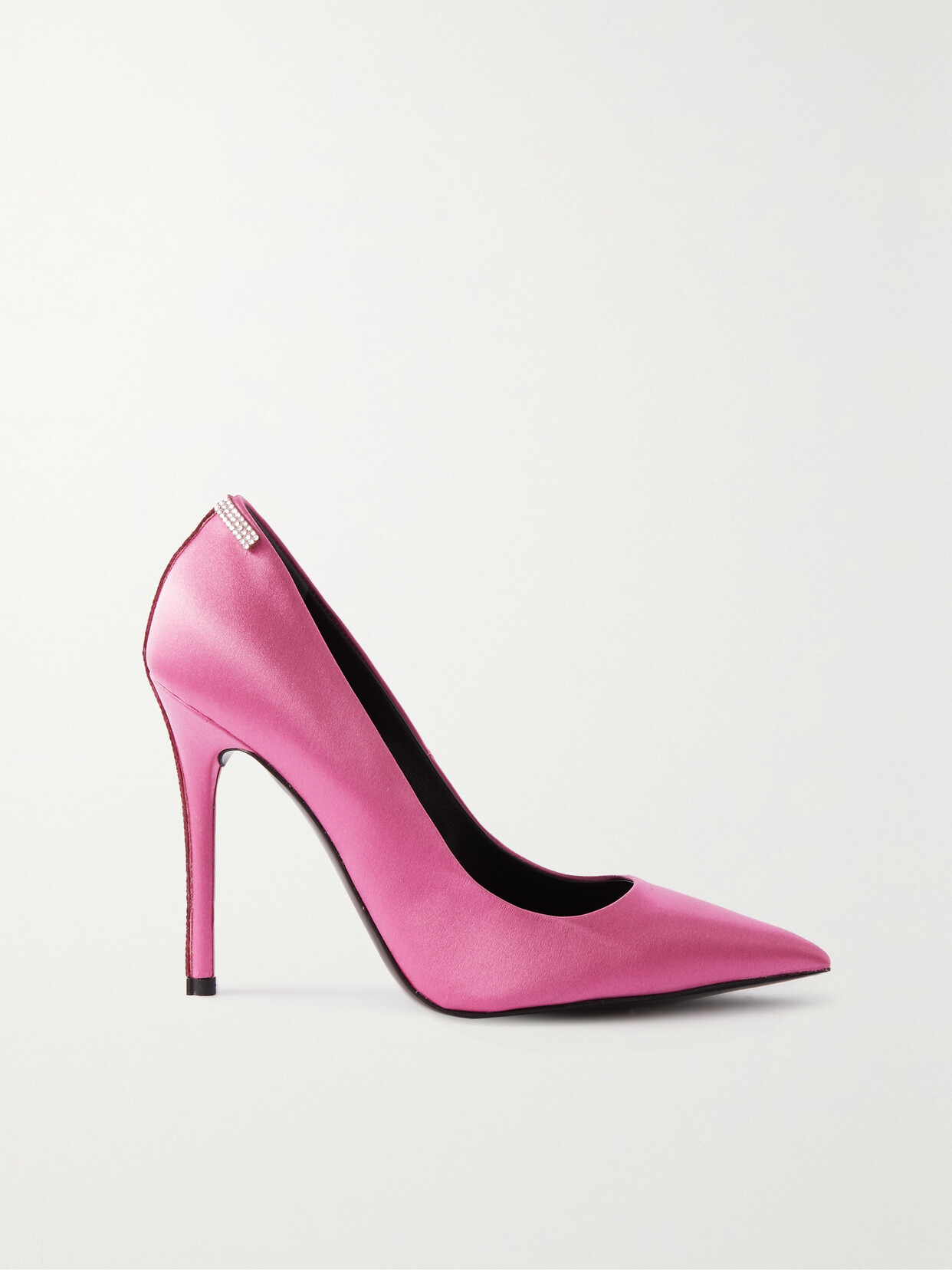 TOM FORD - Iconic T Crystal-embellished Satin Pumps - Pink