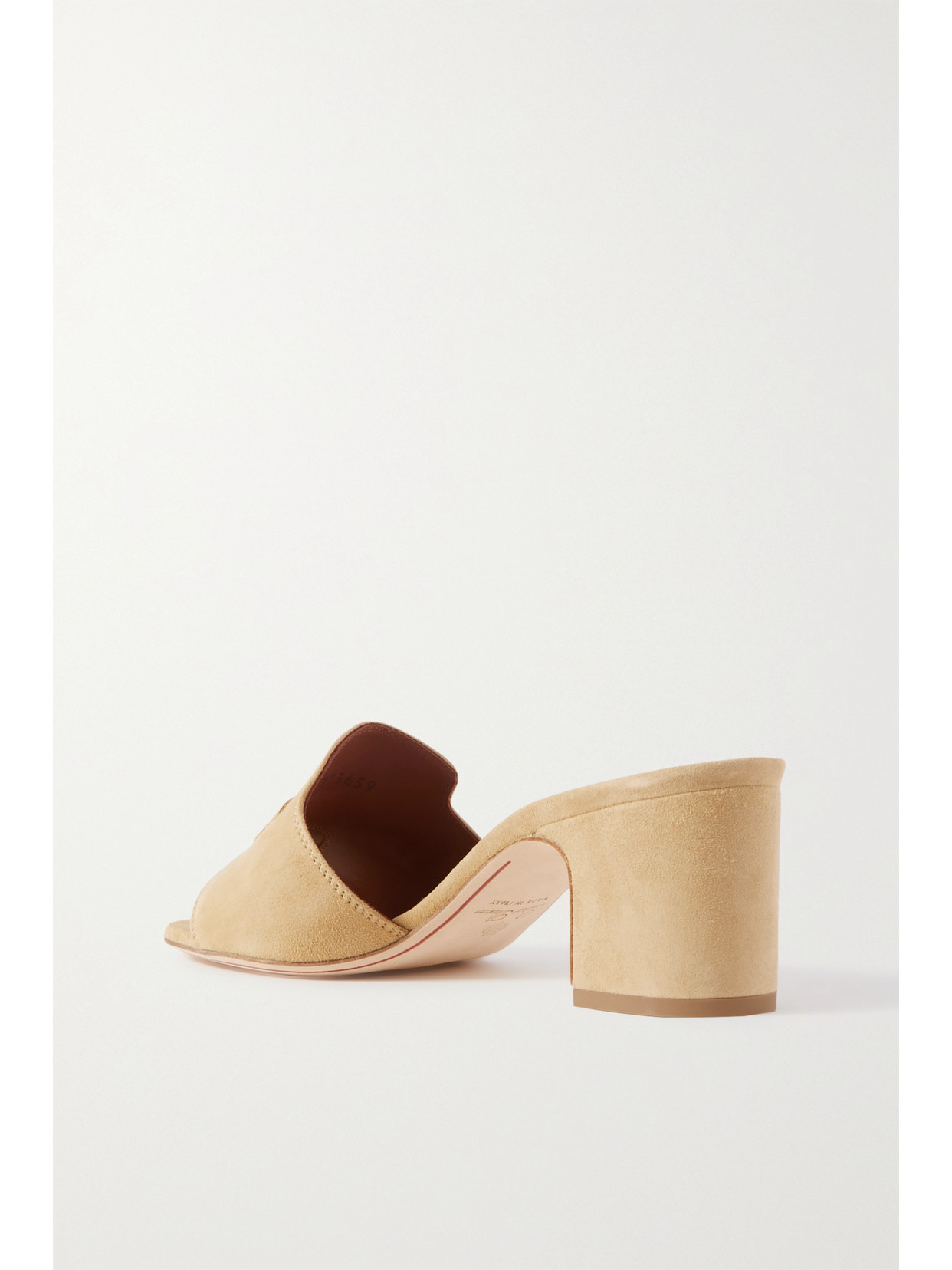 Shop Loro Piana Summer Charms Embellished Suede Mules In Neutrals