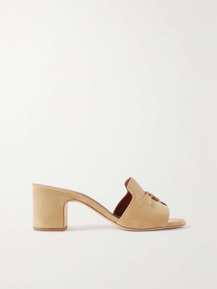 net-a-porter.com | Summer Charms embellished suede mules