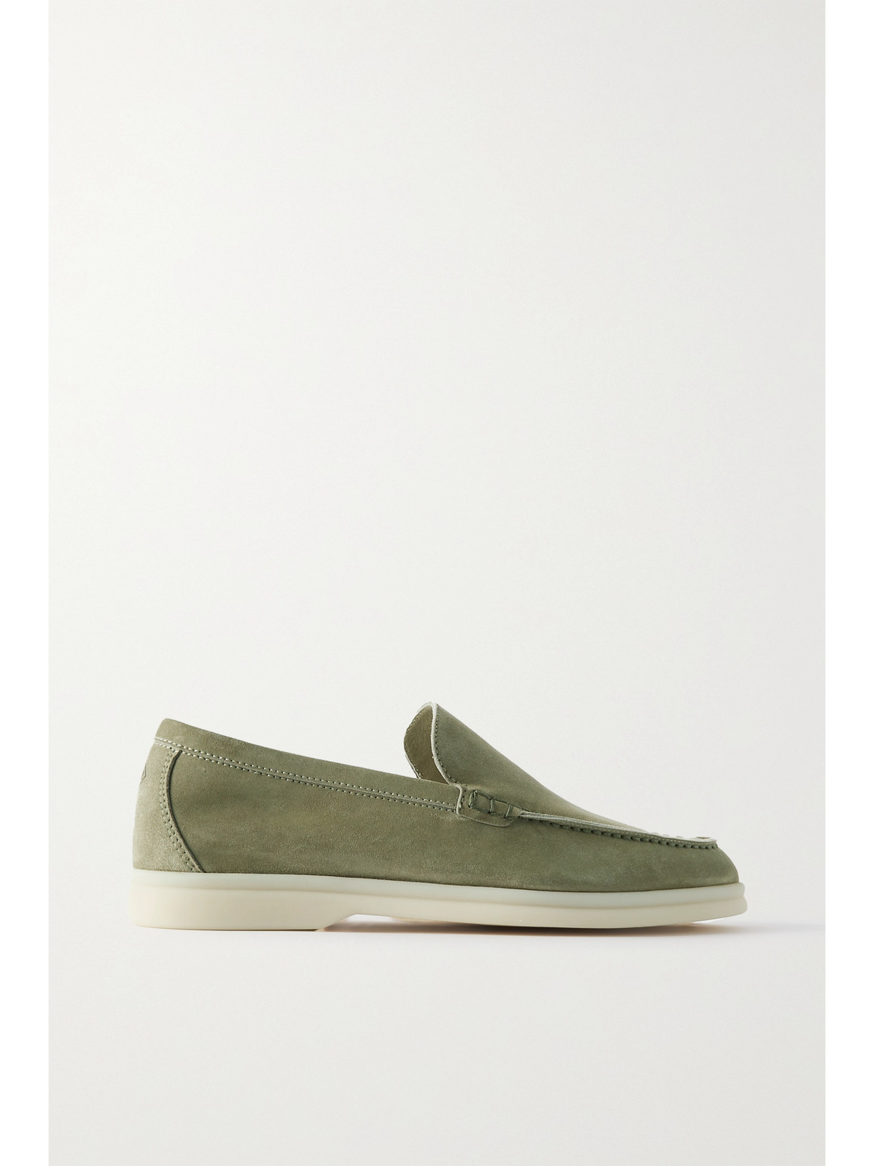 Loro Piana - Summer Walk Suede Loafers - Green