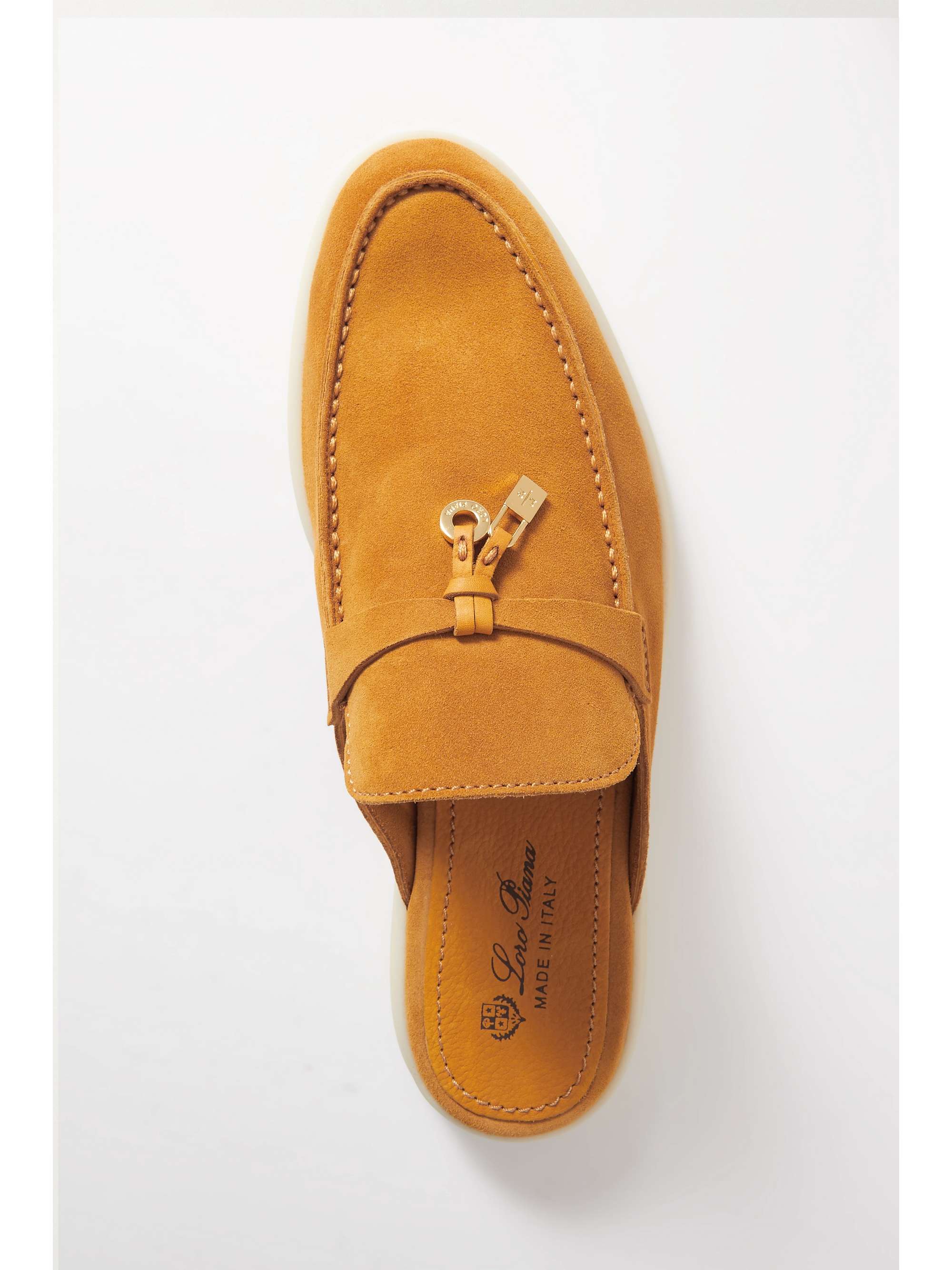 LORO PIANA Babouche Charms Walk suede slippers