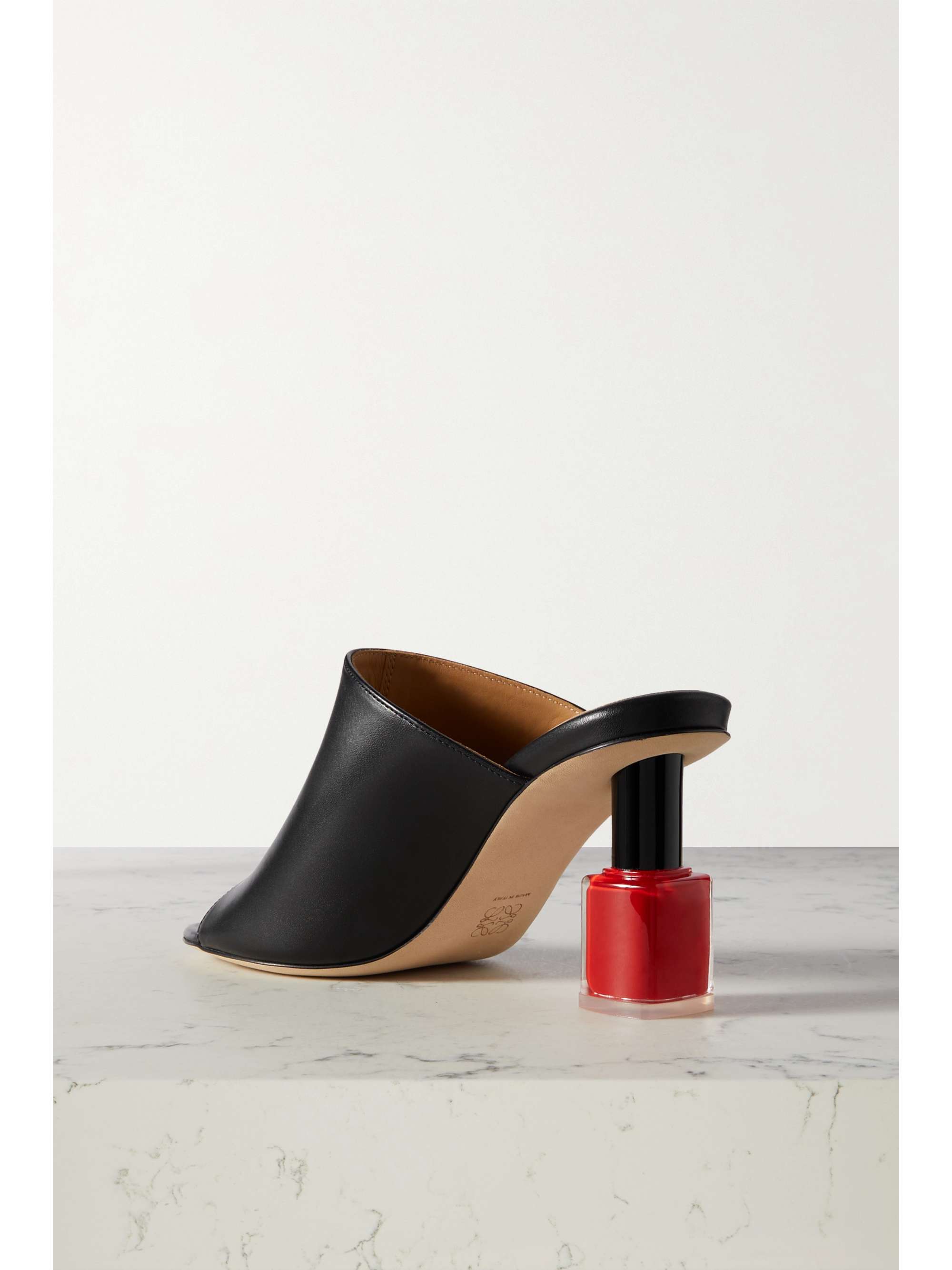 LOEWE Nail Polish leather mules