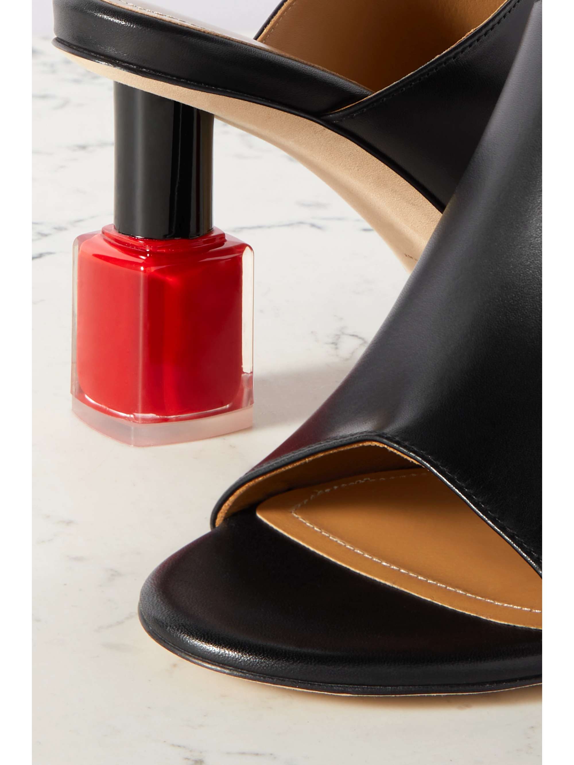 LOEWE Nail Polish leather mules