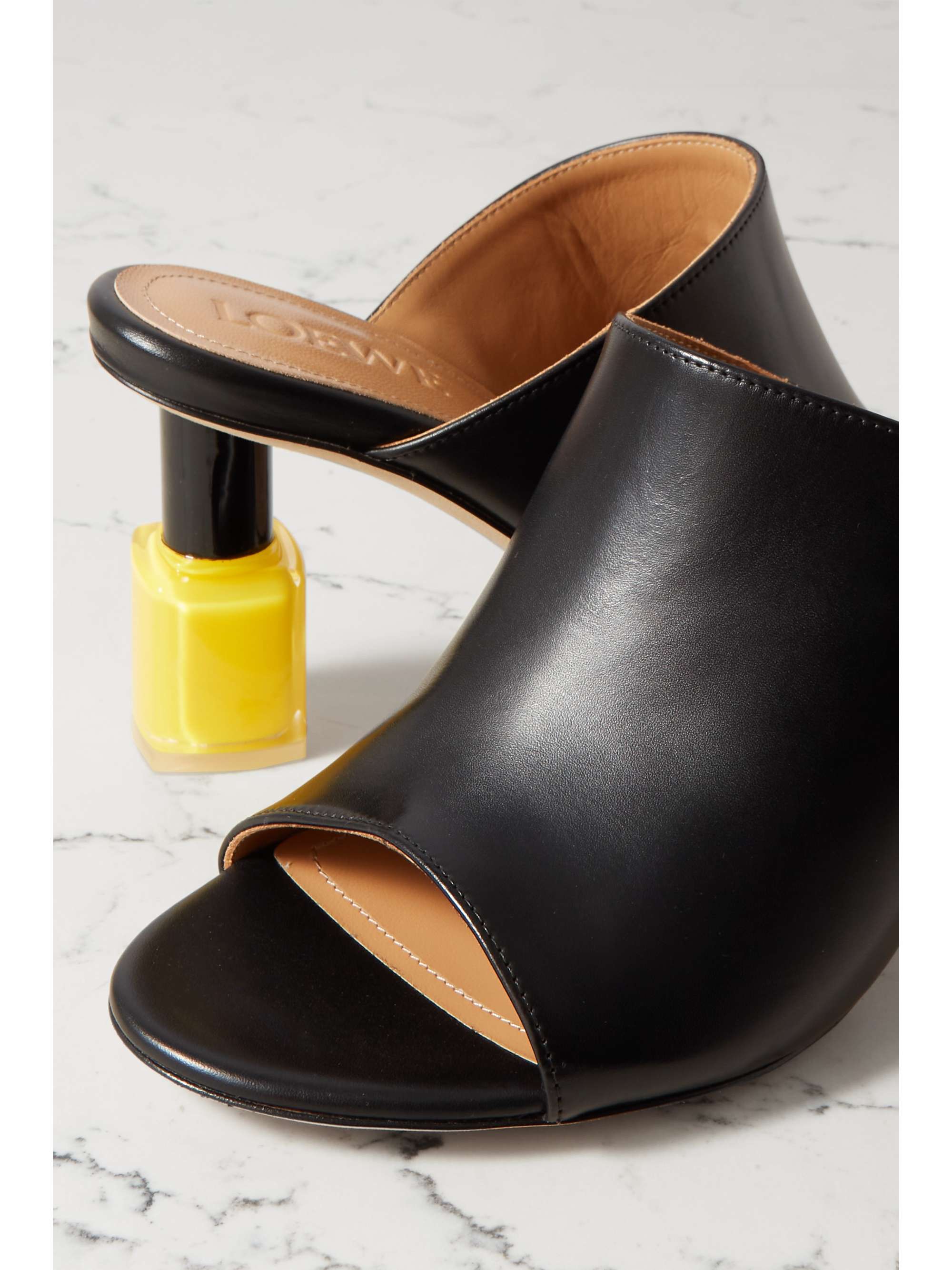LOEWE Nail Polish leather mules