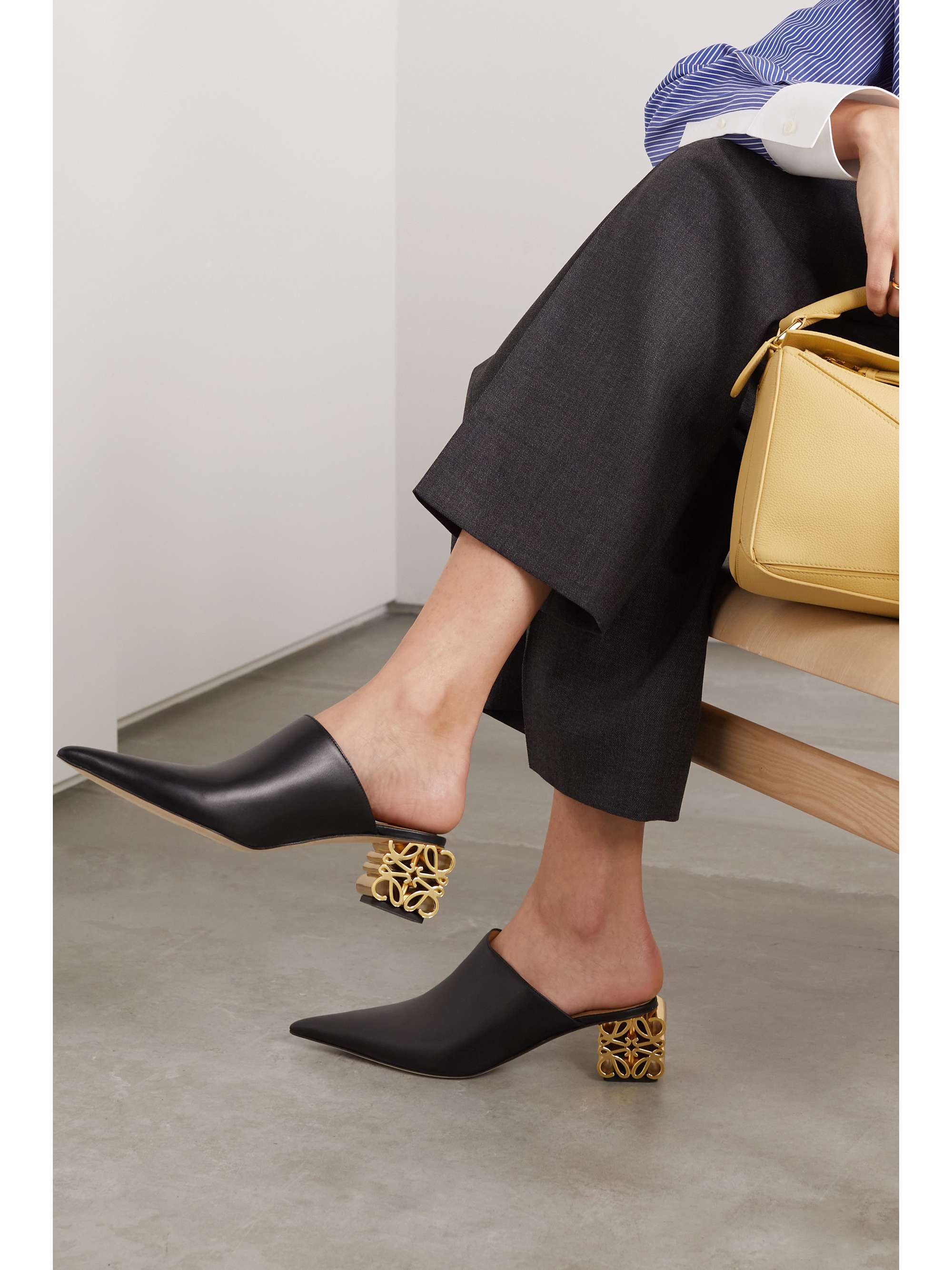 LOEWE Leather mules