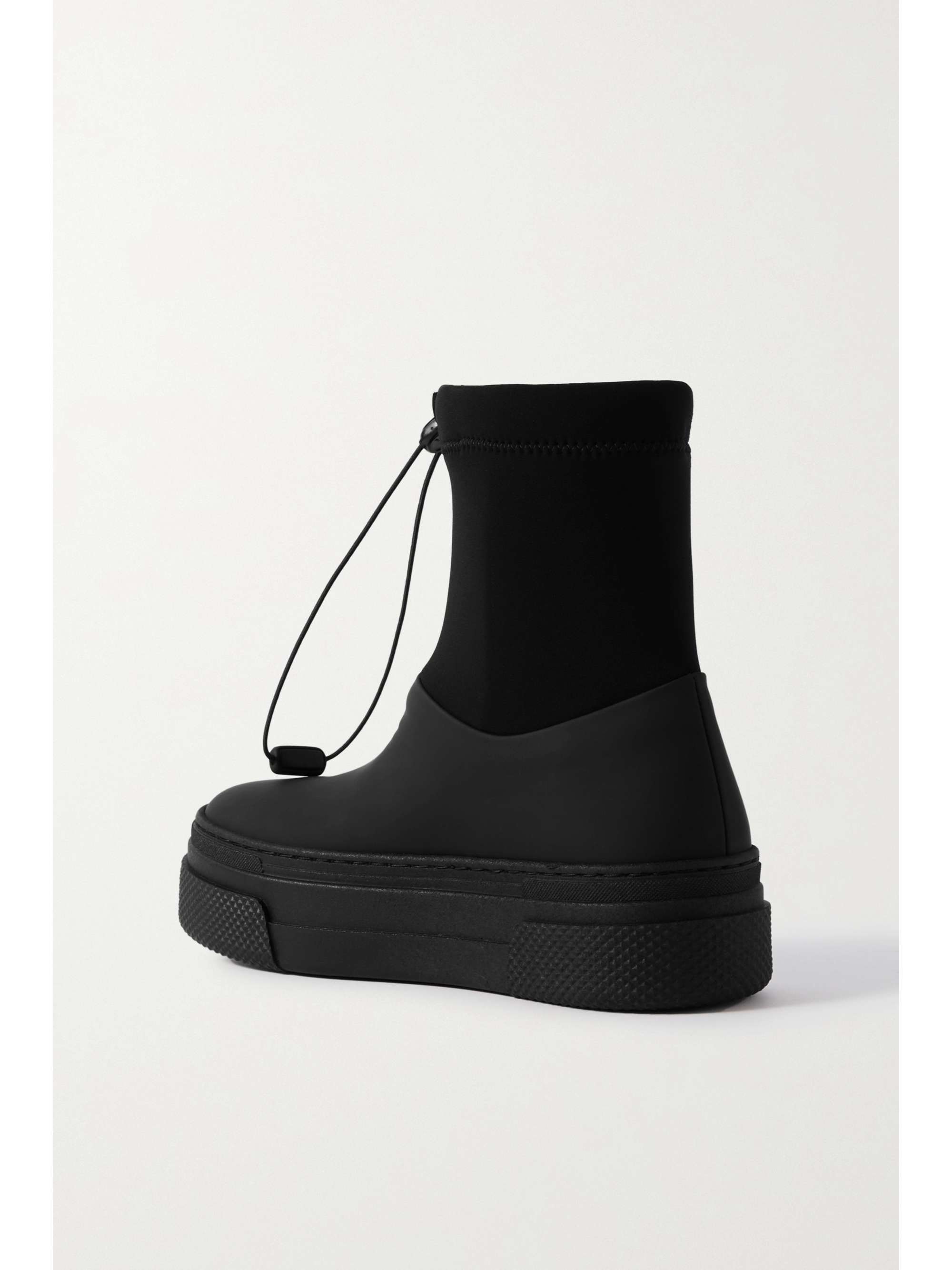 KHAITE Lenox Stiefel aus Veloursleder und Gummi