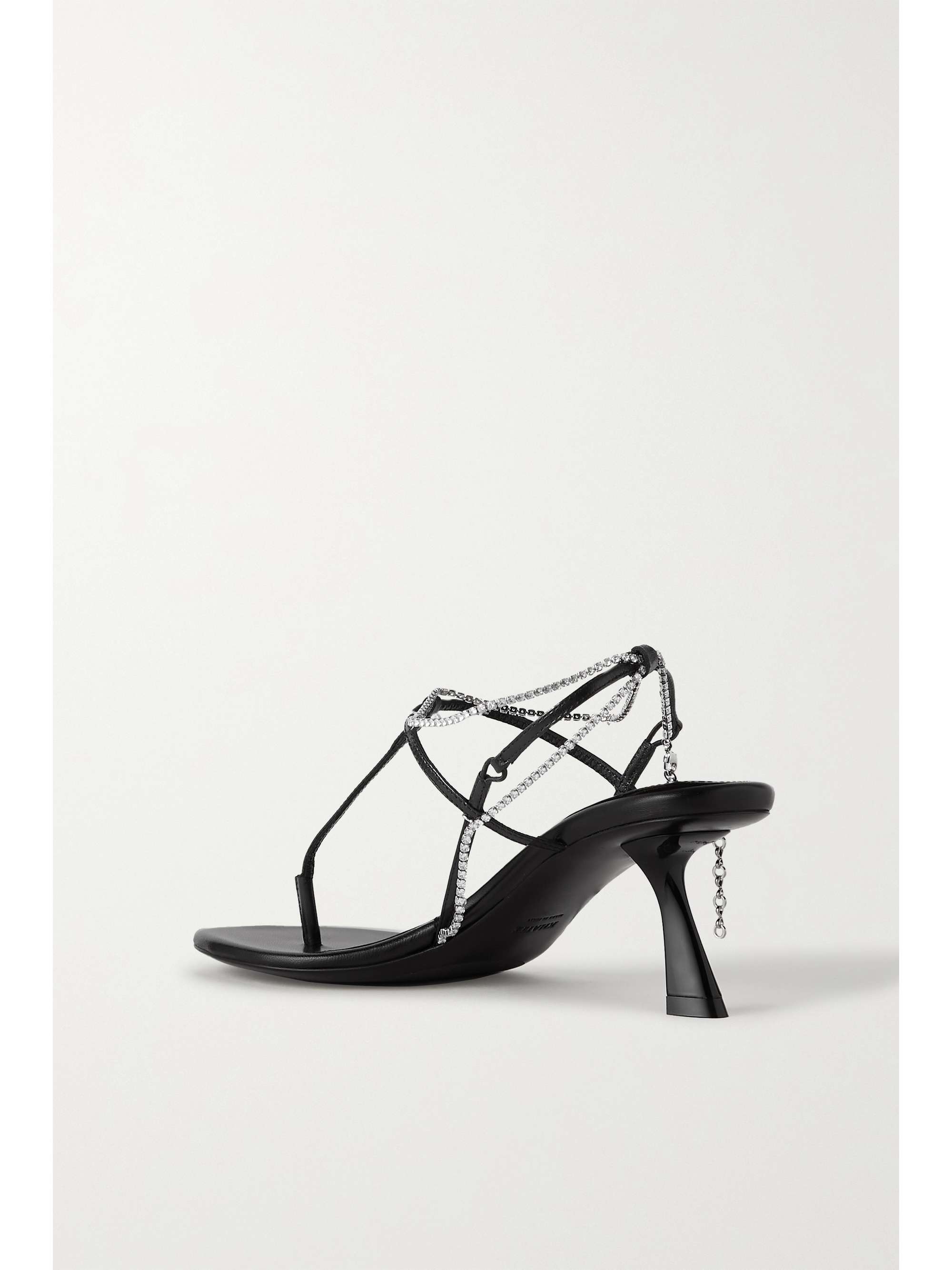 KHAITE Linden Slingback-Sandalen aus Leder mit Kristallen