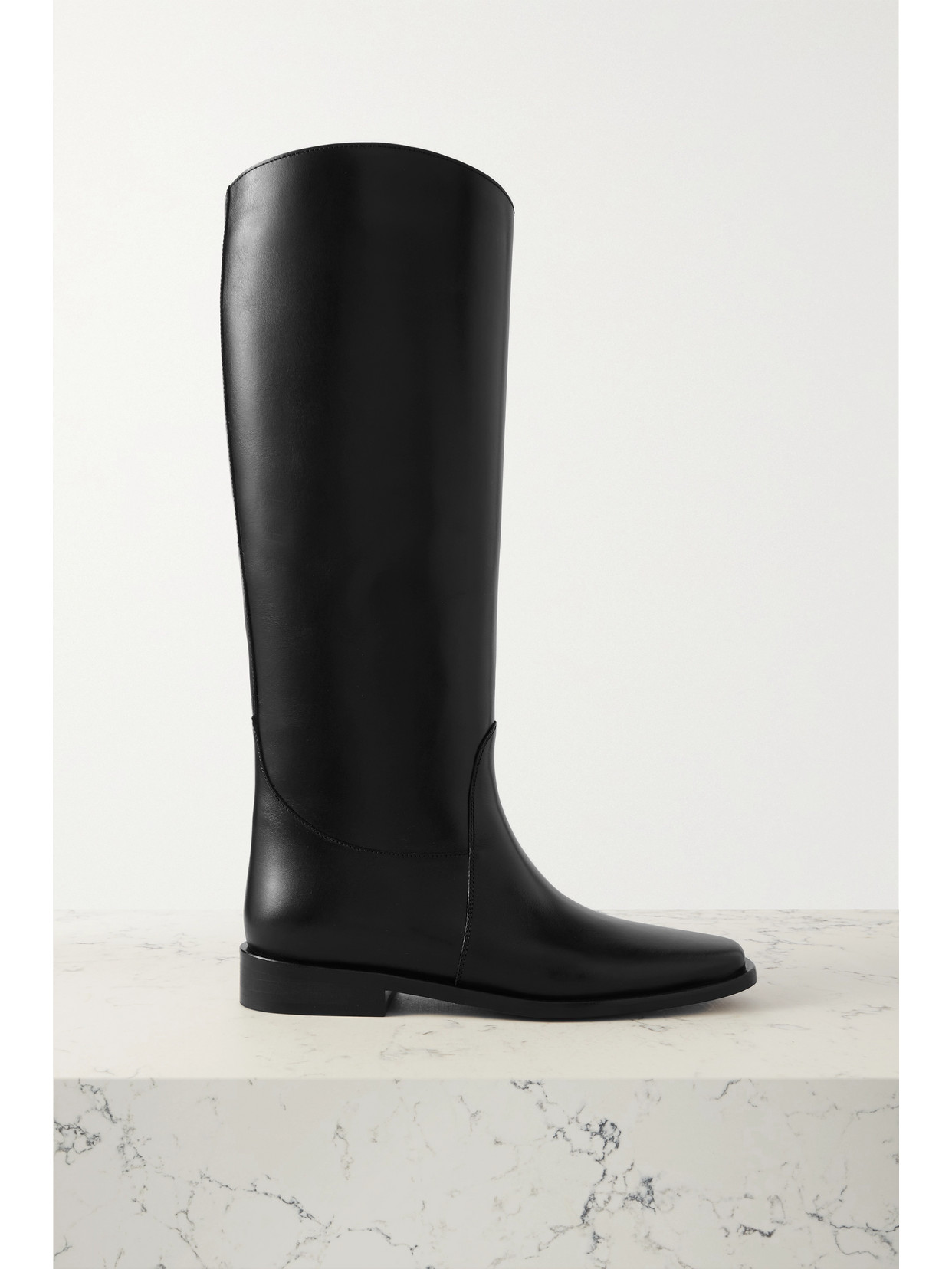 KHAITE WOOSTER LEATHER KNEE BOOTS