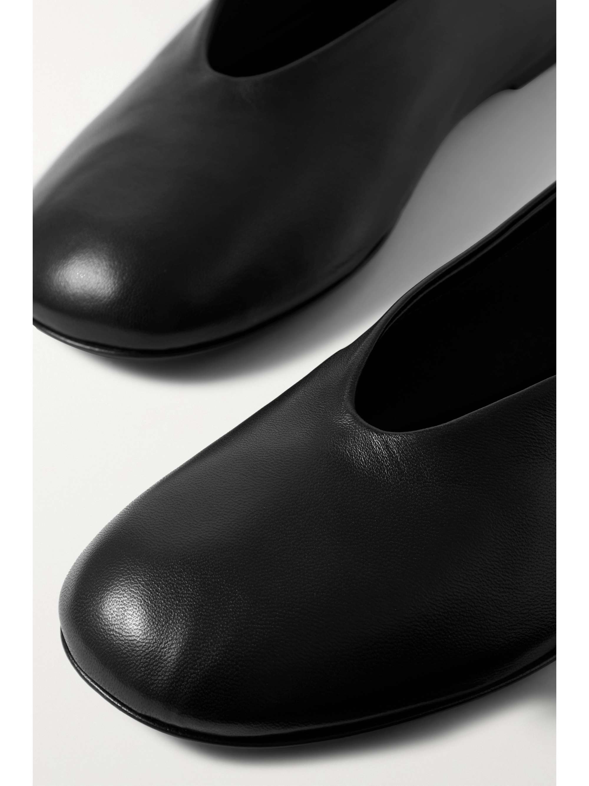 KHAITE Marcy leather ballet flats