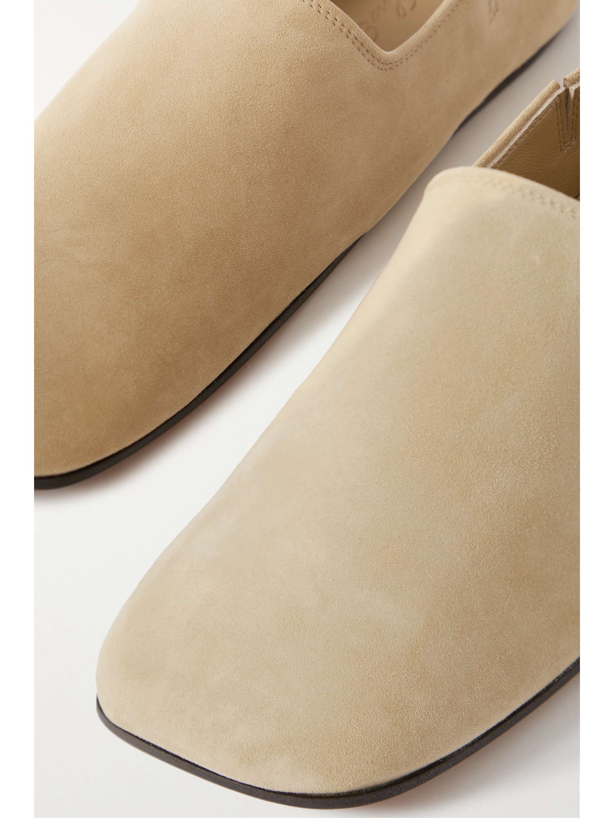 LORO PIANA Gravina suede loafers