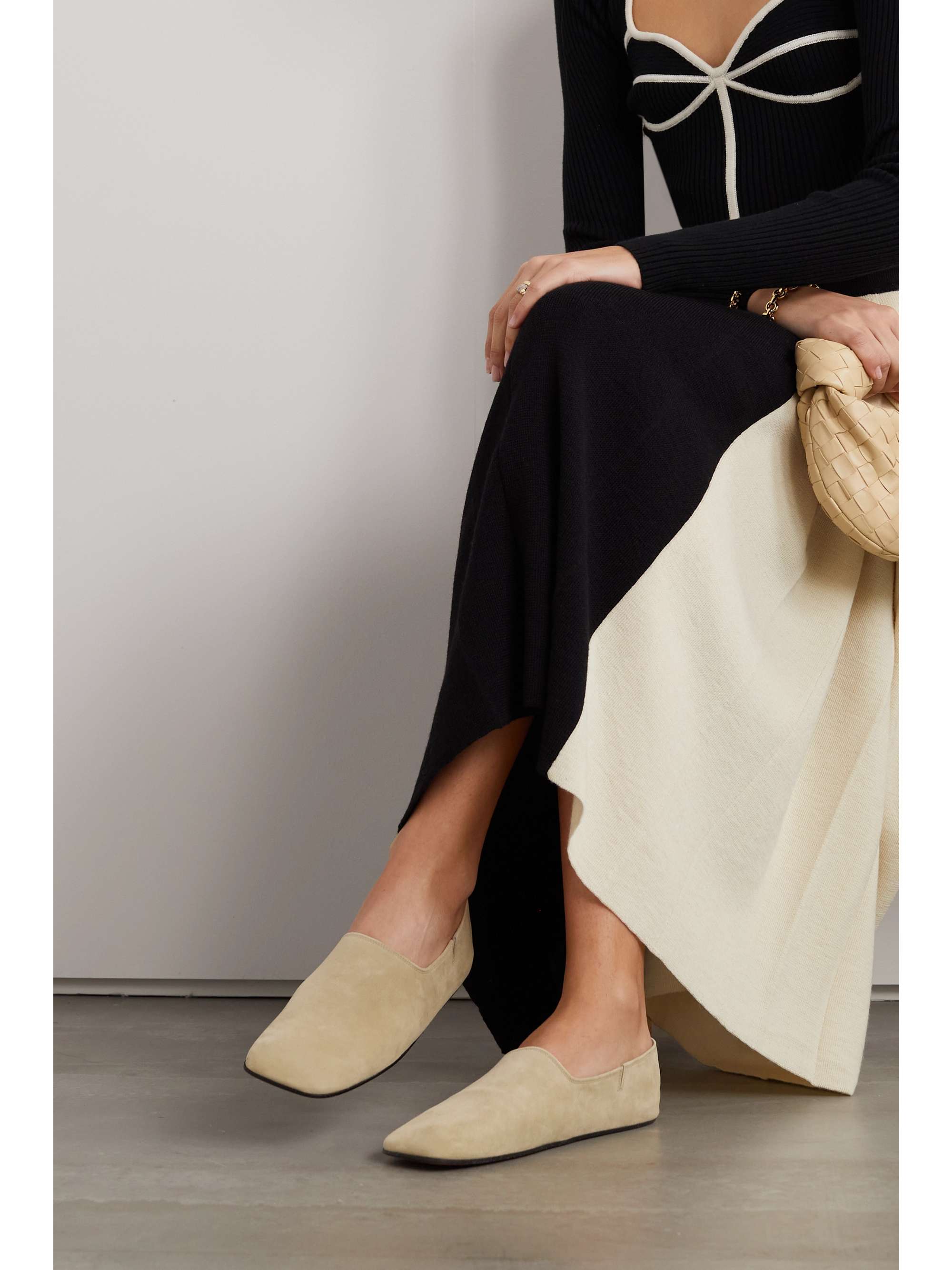 LORO PIANA Gravina suede loafers