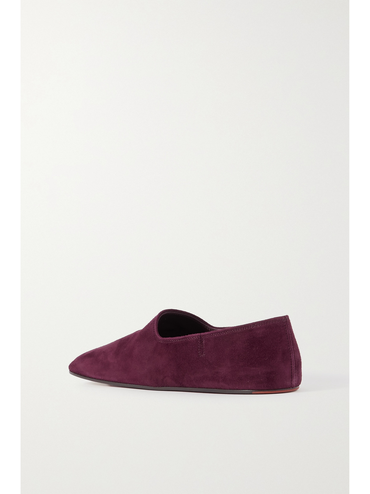 Shop Loro Piana Gravina Suede Loafers In Purple