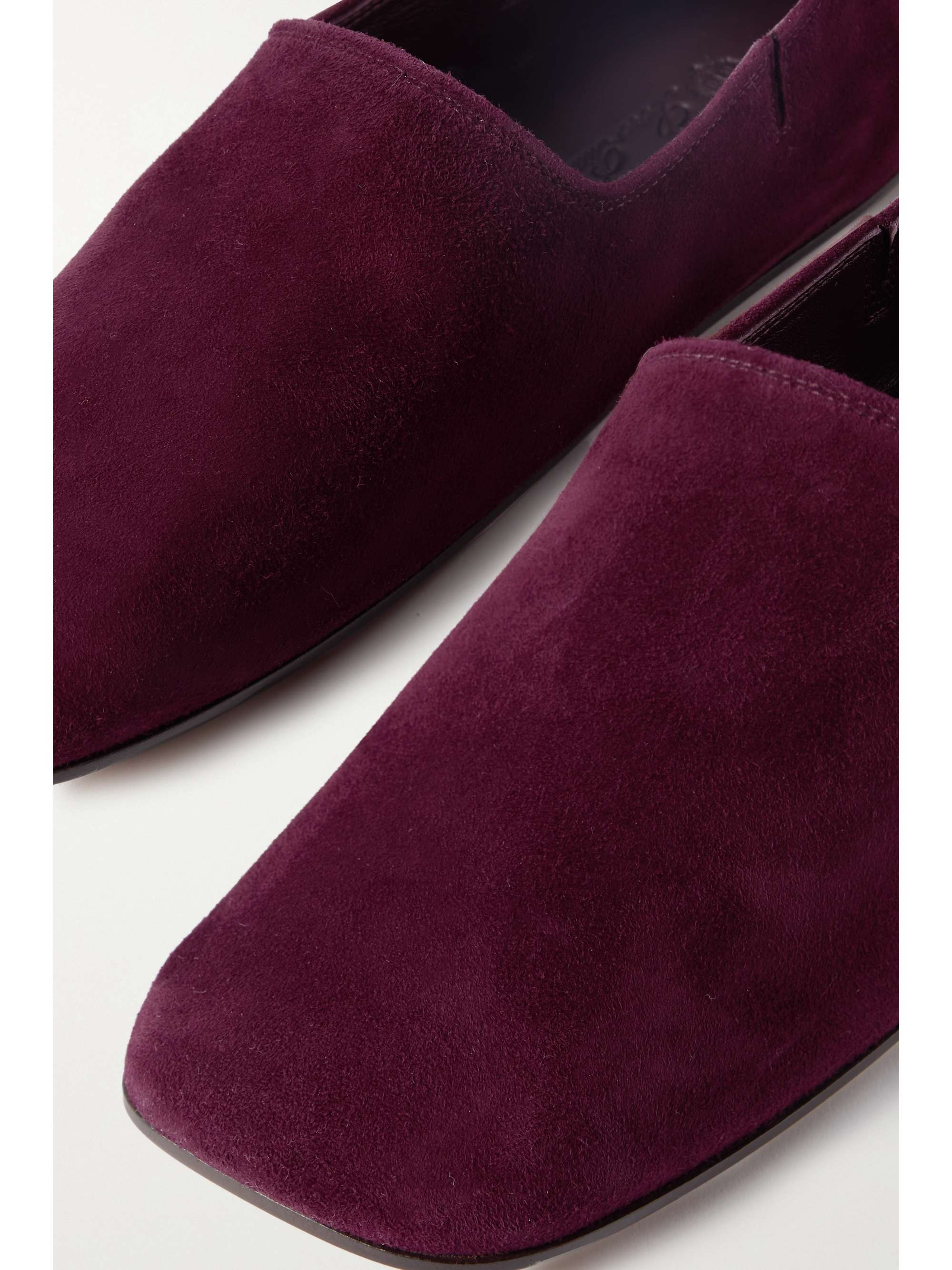 LORO PIANA Gravina suede loafers