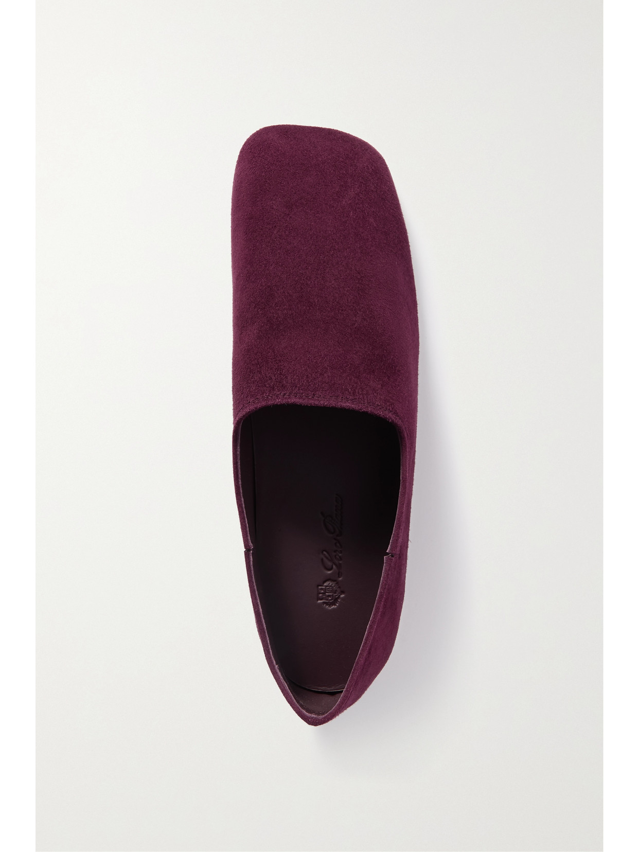 Loro Piana Gravina Suede Loafers In Purple
