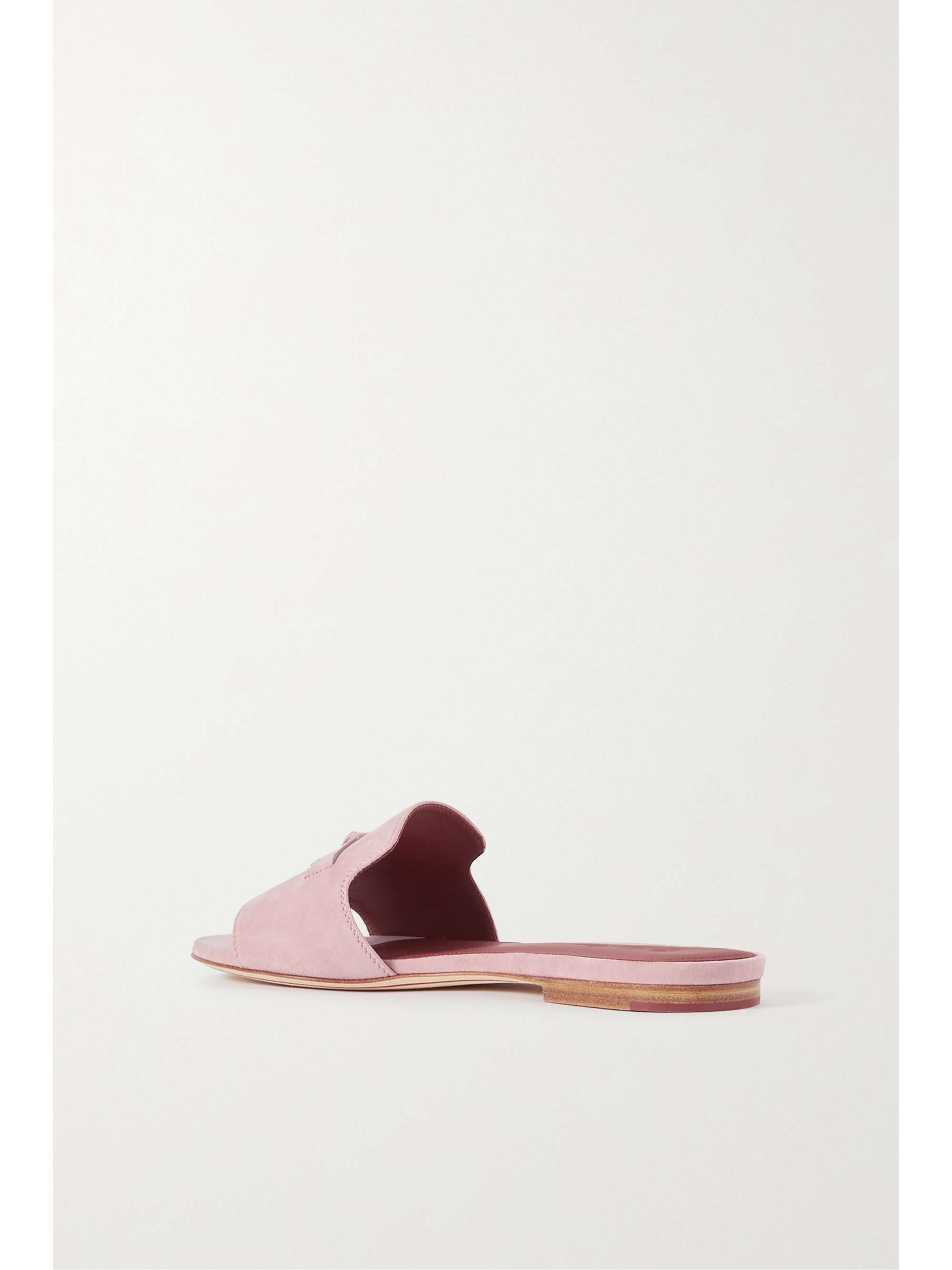 LORO PIANA Summer Charms suede slides