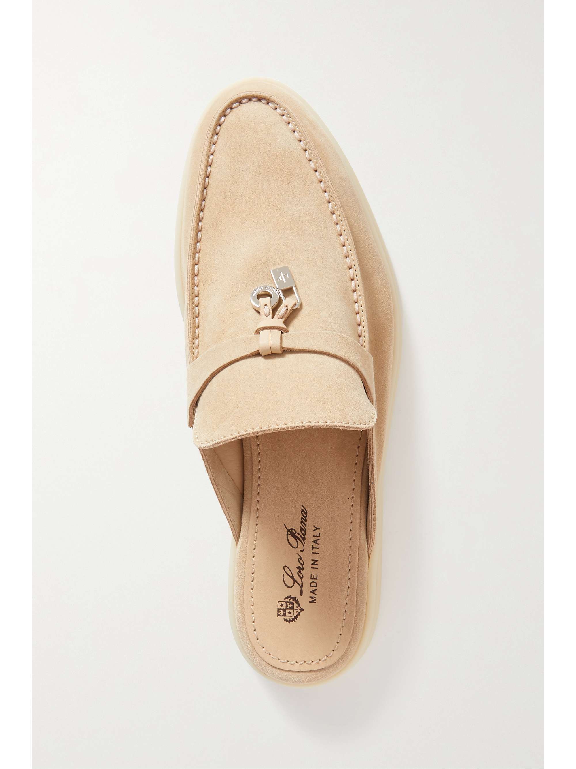 LORO PIANA Babouche Charms Walk suede slippers