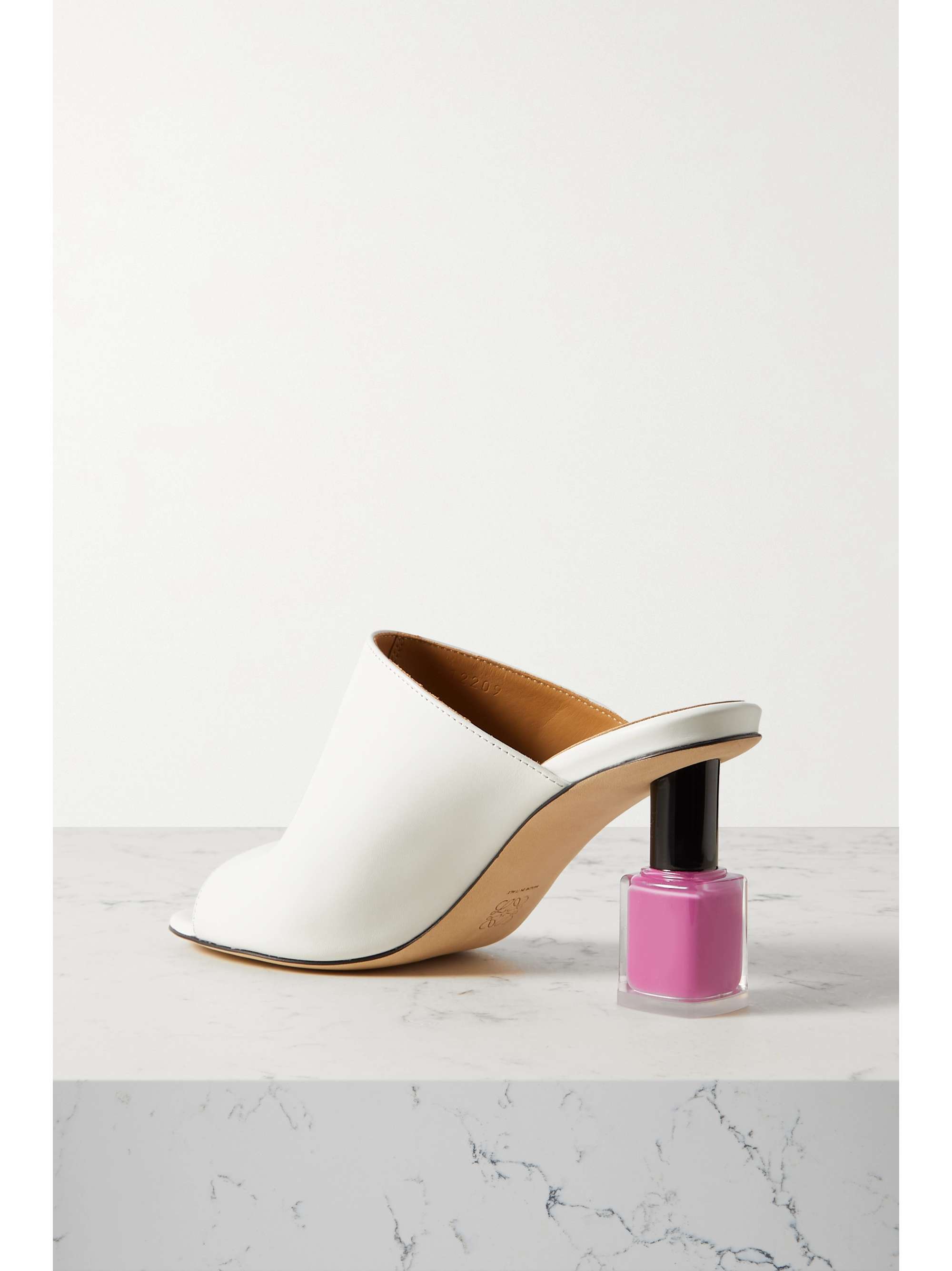 LOEWE Nail Polish leather mules