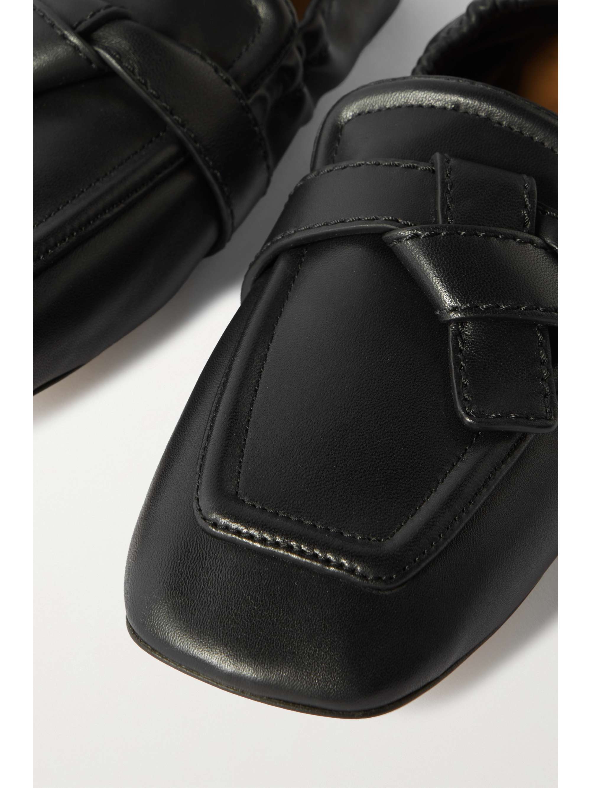 LOEWE Gate knotted leather loafers