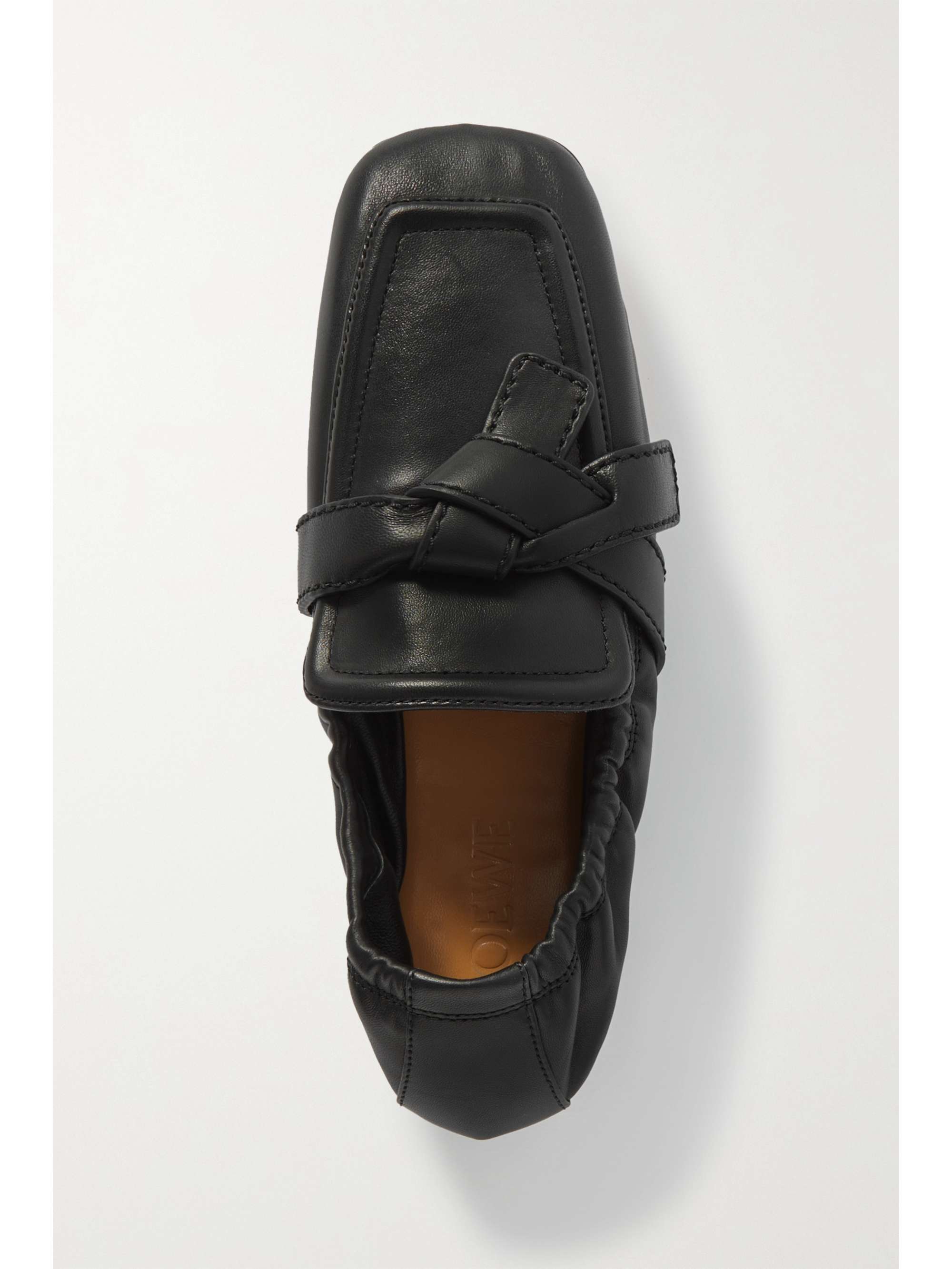 LOEWE Gate knotted leather loafers