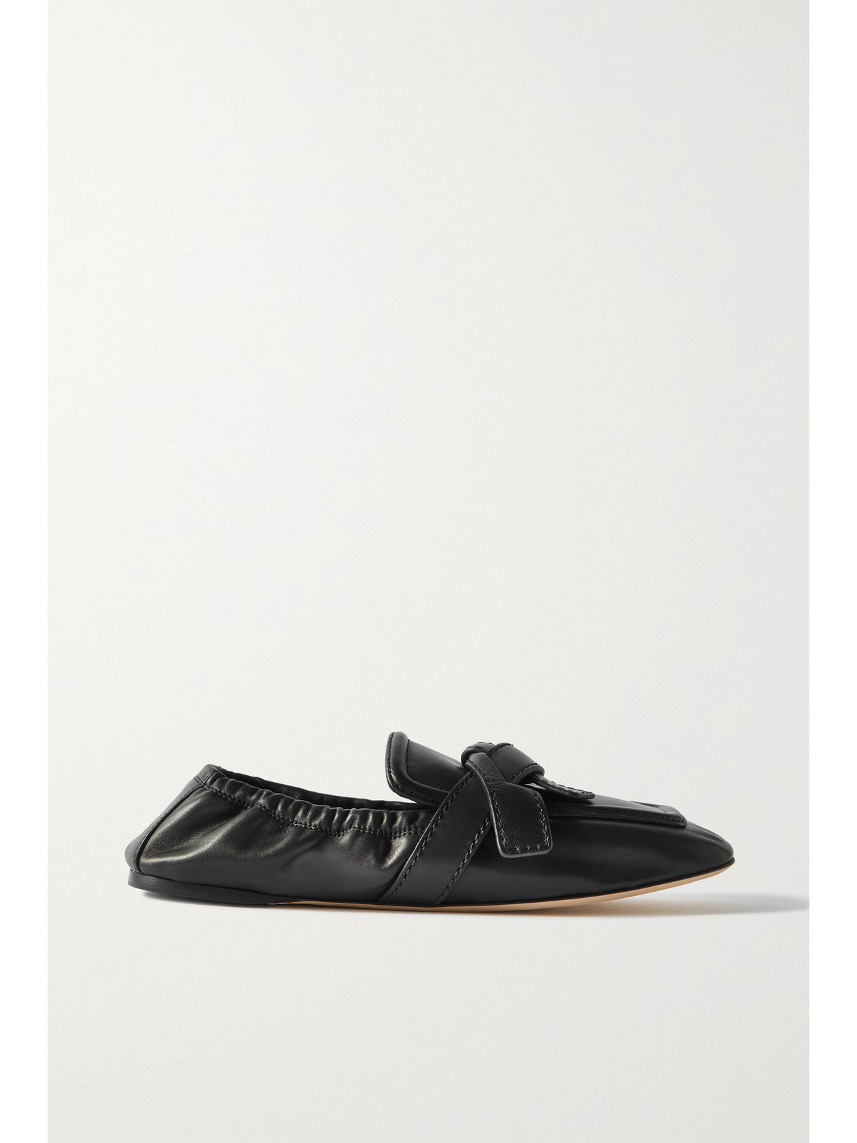 Loewe - Gate Knotted Leather Loafers - Black