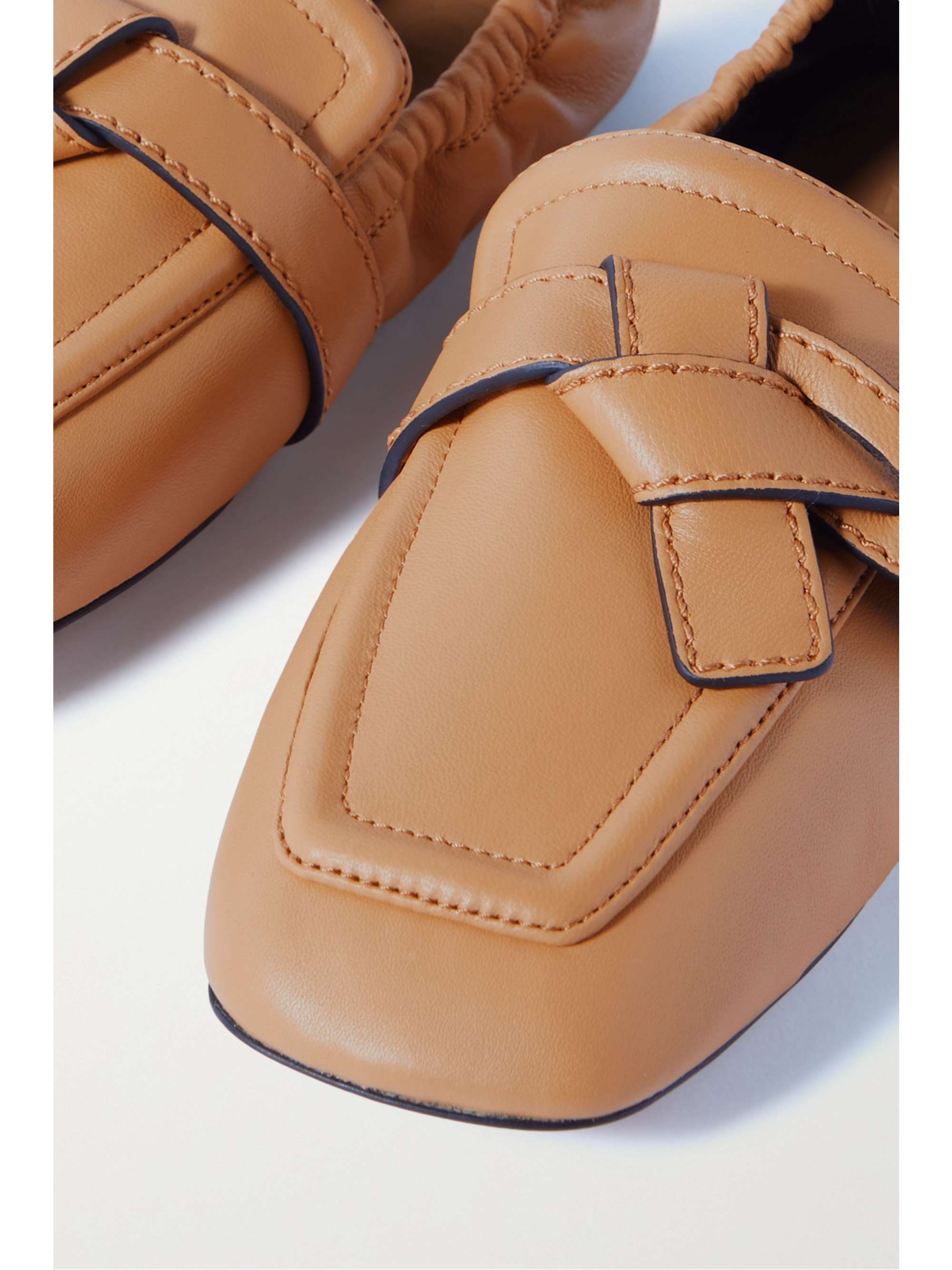 LOEWE Gate knotted leather loafers