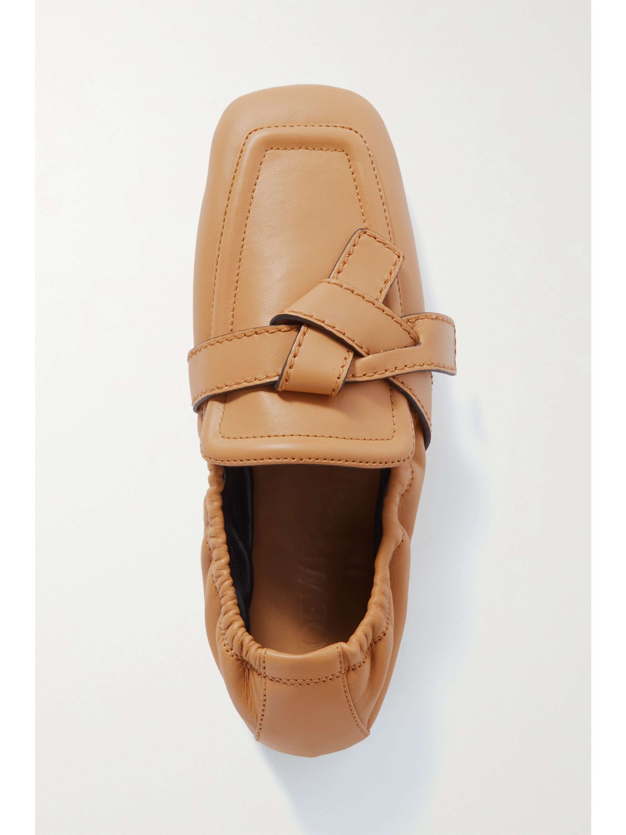 LOEWE Gate knotted leather loafers