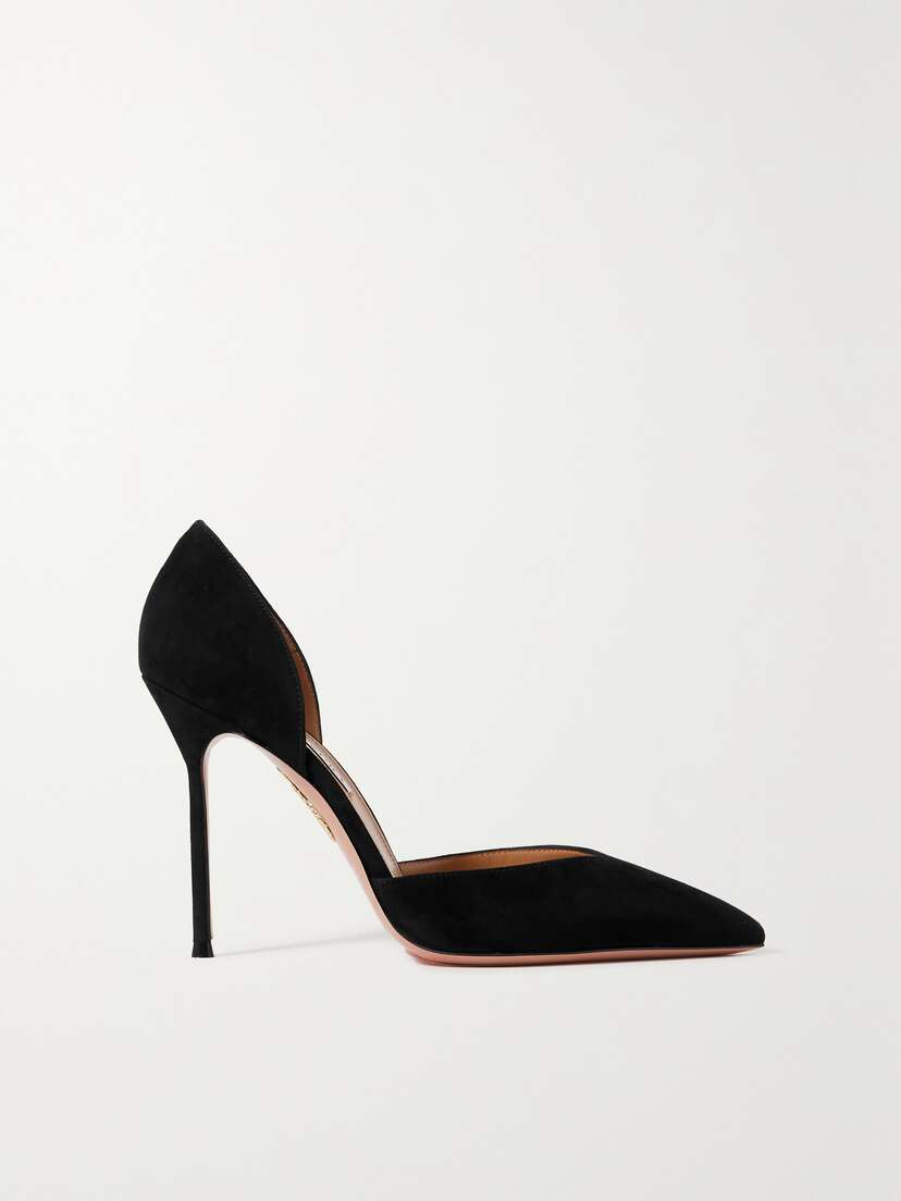 Aquazzura Uptown 105 Suede Pumps