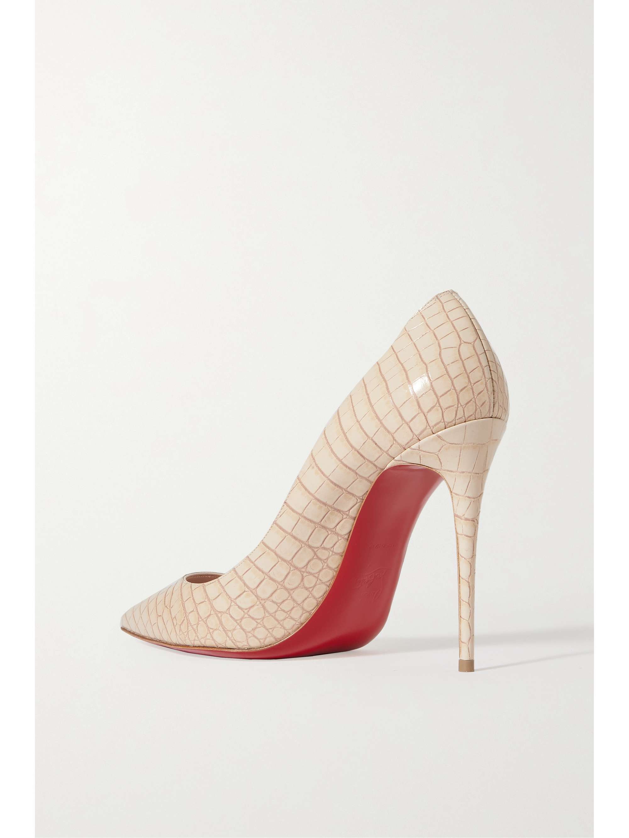 CHRISTIAN LOUBOUTIN Kate 100 croc-effect leather pumps