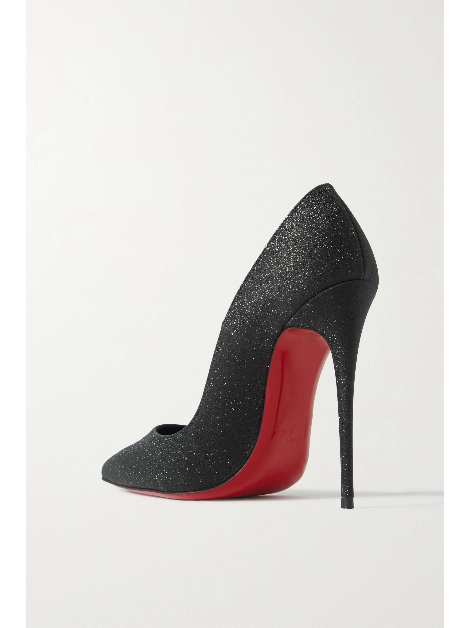 CHRISTIAN LOUBOUTIN So Kate 120 glittered leather pumps