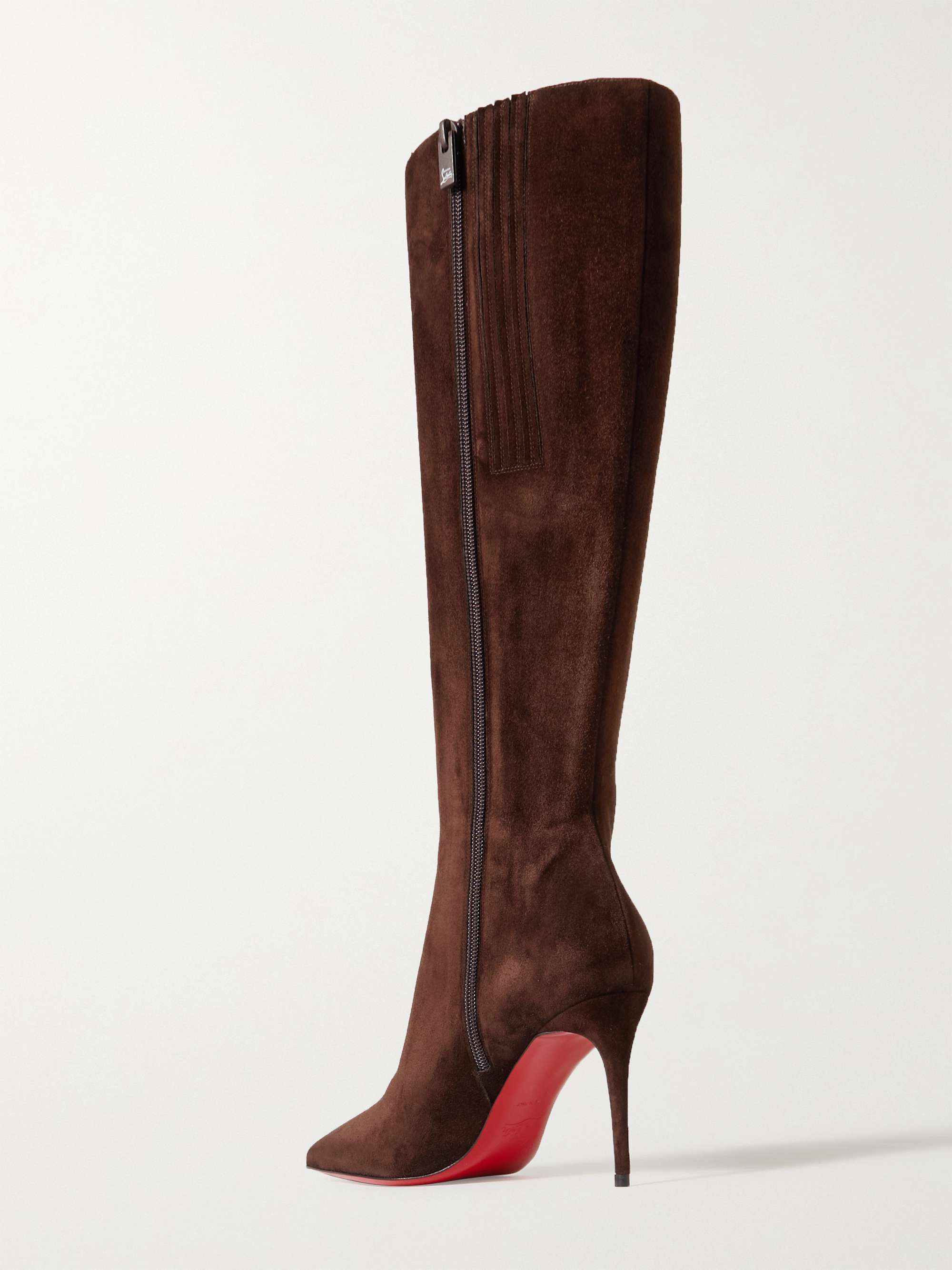 CHRISTIAN LOUBOUTIN Kate Botta 85 suede knee boots