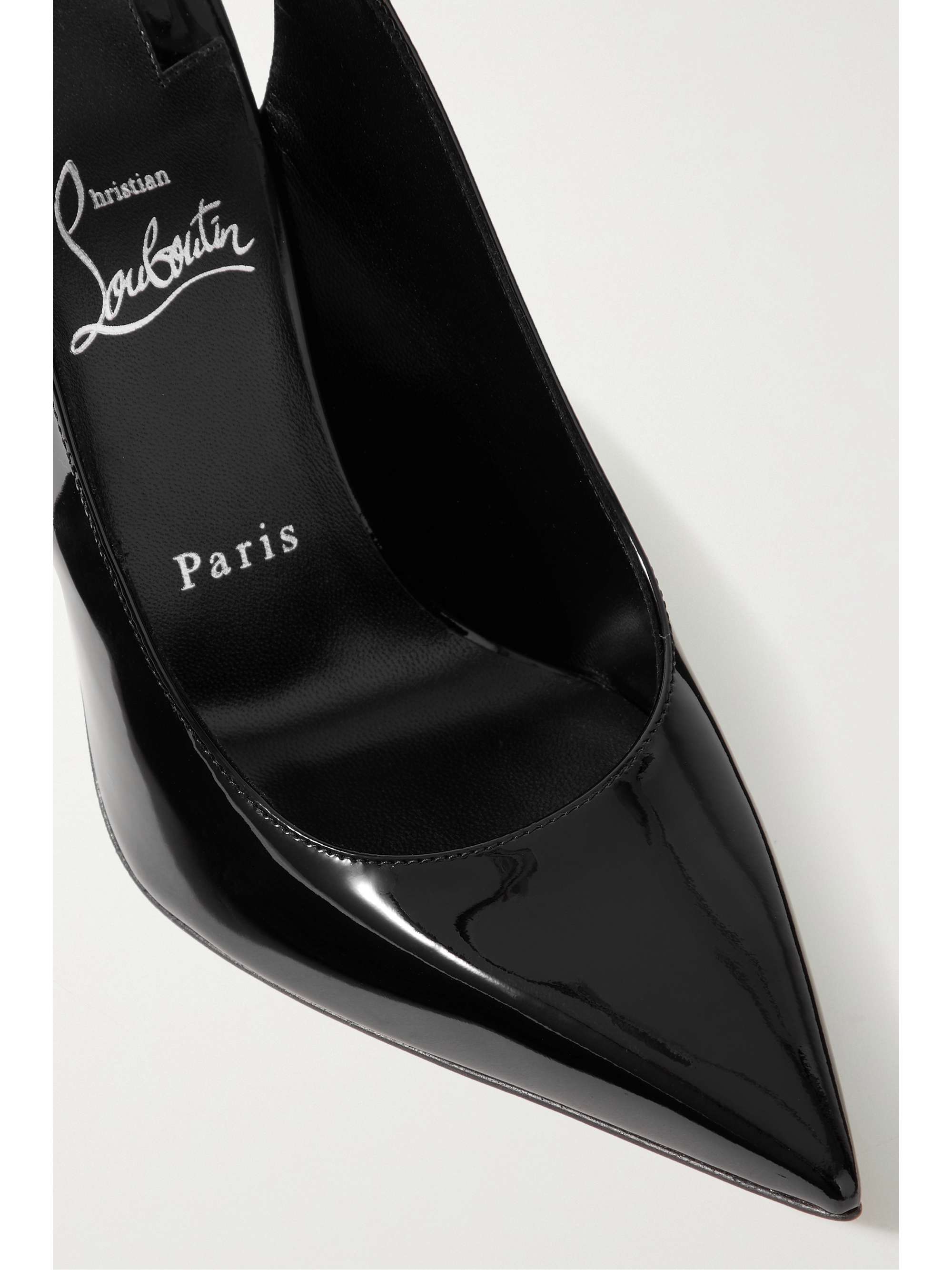 CHRISTIAN LOUBOUTIN Condora Sling 100 patent-leather pumps