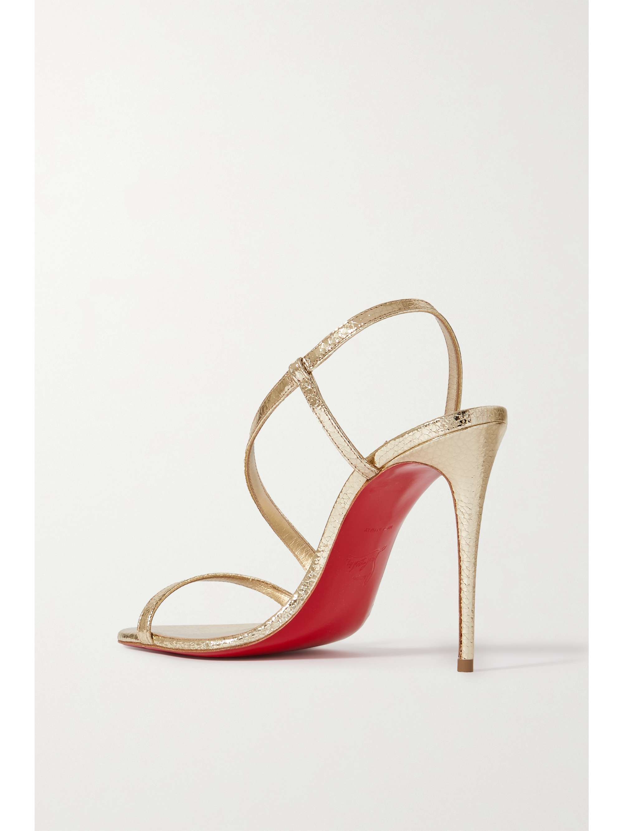 CHRISTIAN LOUBOUTIN Rosalie 100 metallic leather sandals