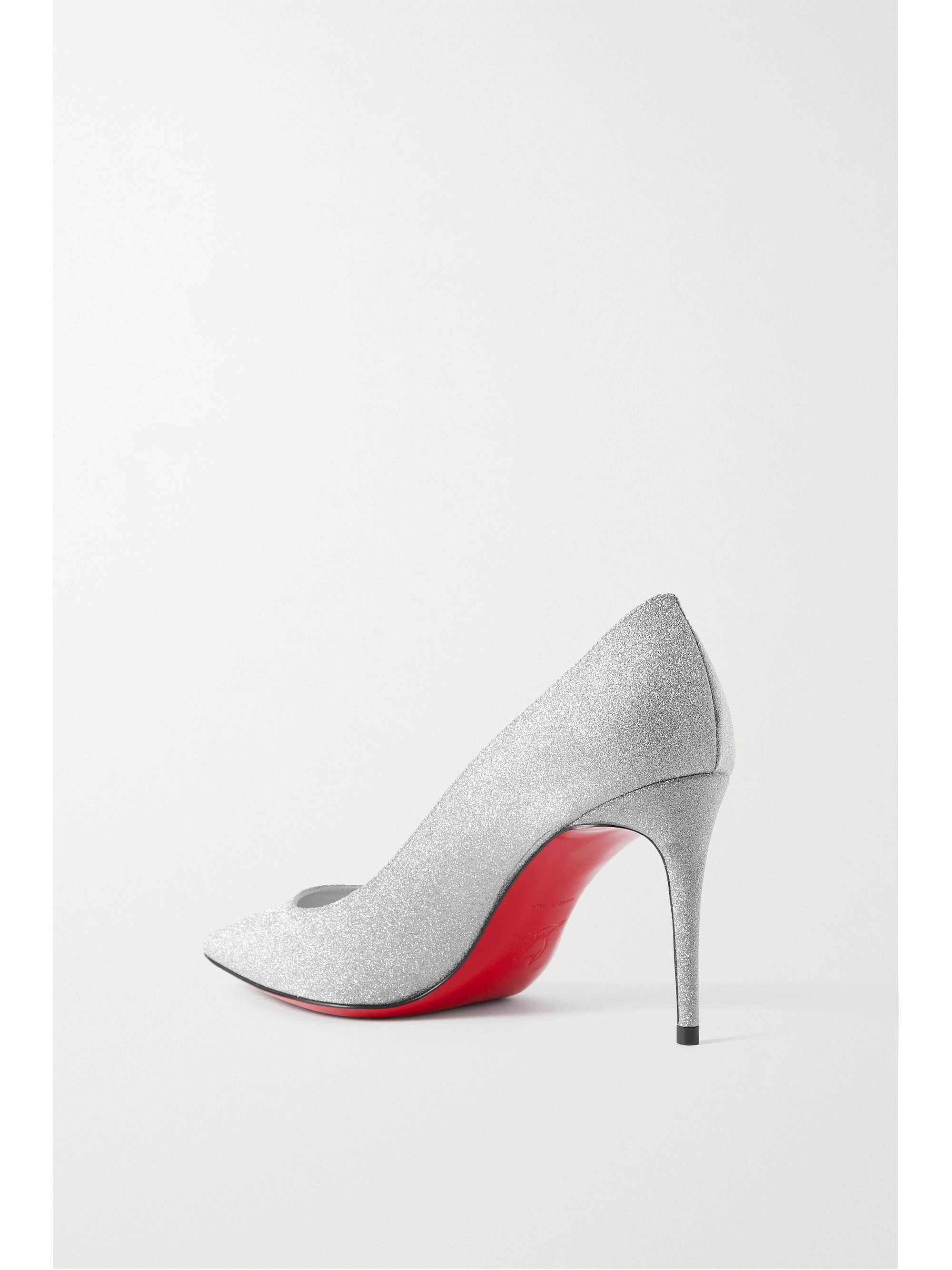 CHRISTIAN LOUBOUTIN Kate 85 glittered leather pumps