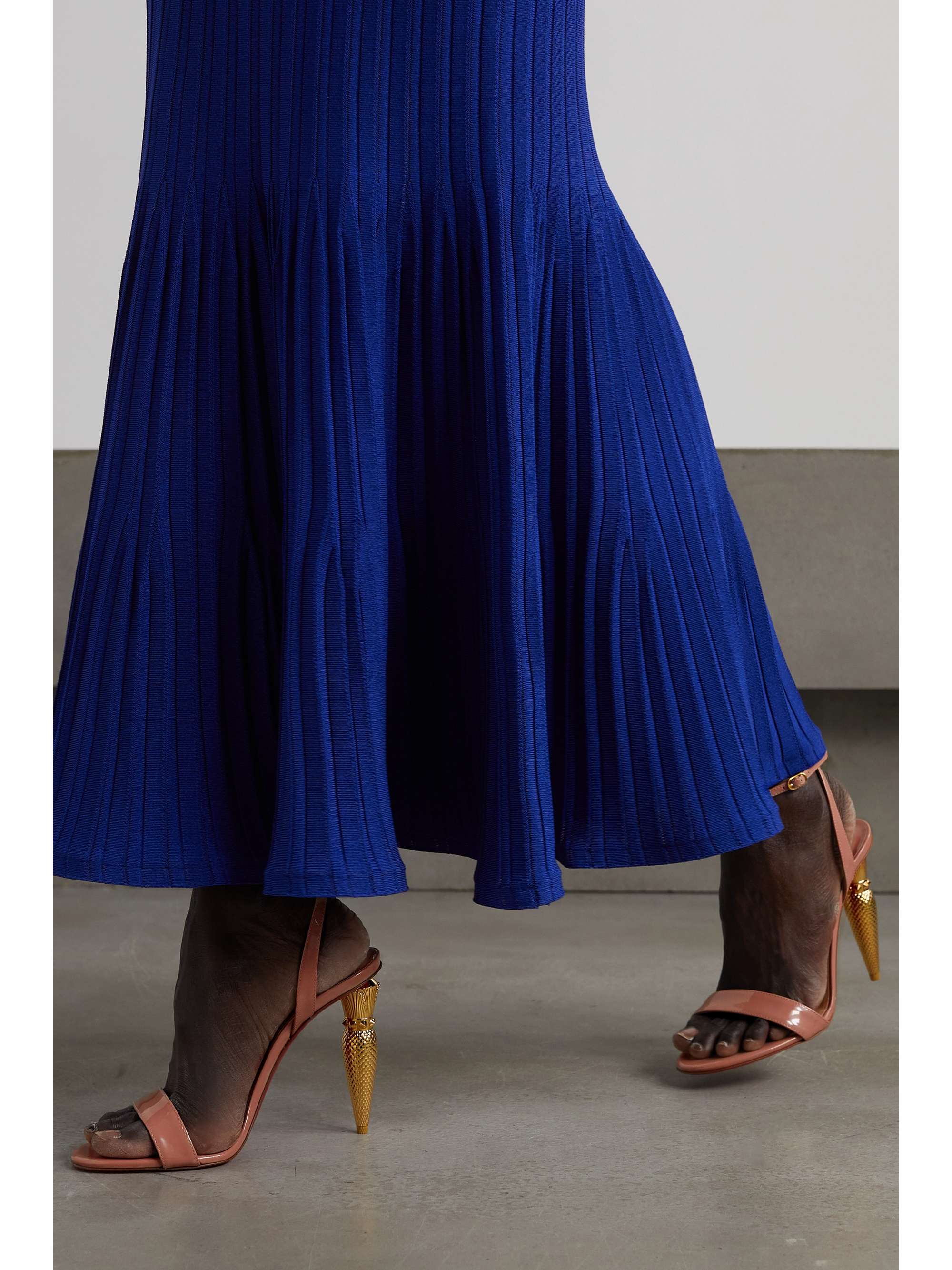 CHRISTIAN LOUBOUTIN Sandales en cuir verni Lipqueen 100