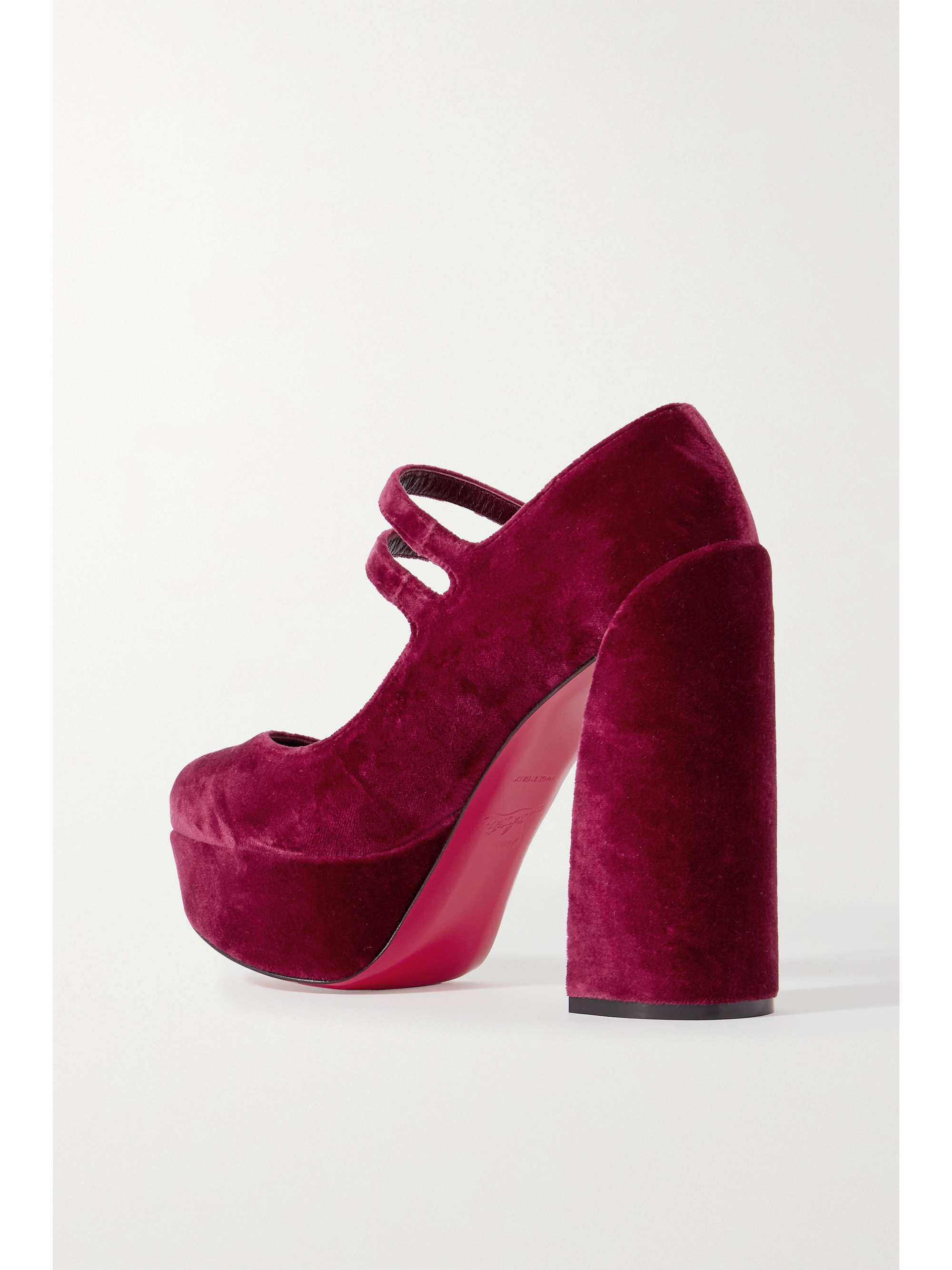 CHRISTIAN LOUBOUTIN Movida Jane 130 satin platform pumps