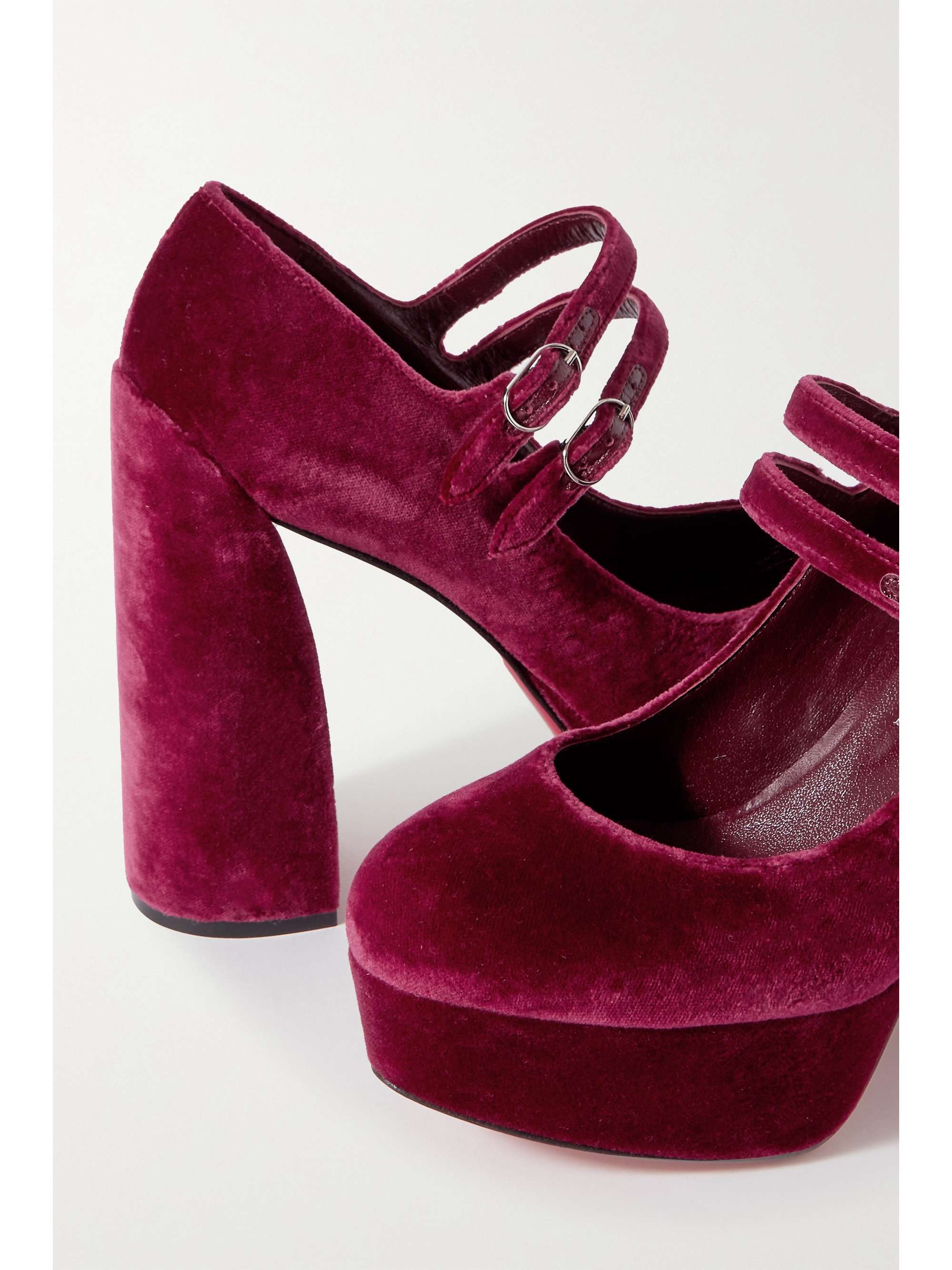 CHRISTIAN LOUBOUTIN Movida Jane 130 satin platform pumps
