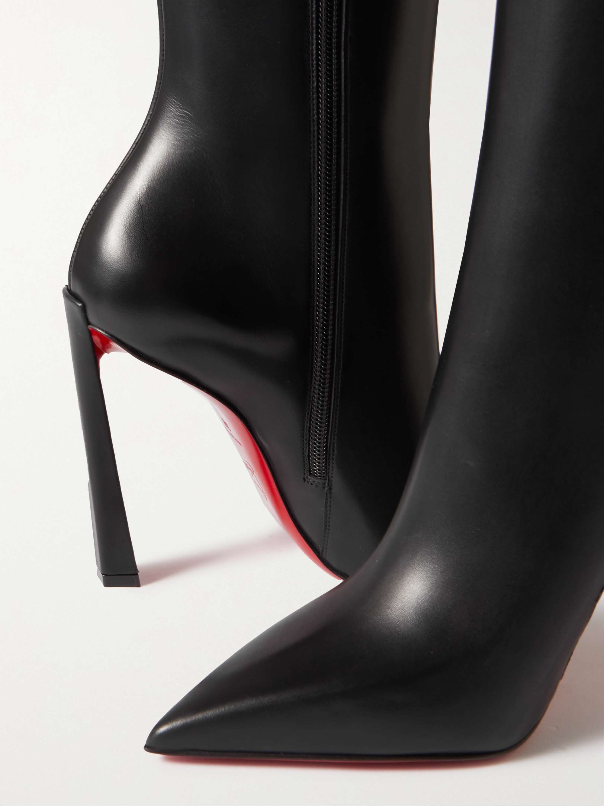 CHRISTIAN LOUBOUTIN Condora Botta 100 leather knee boots