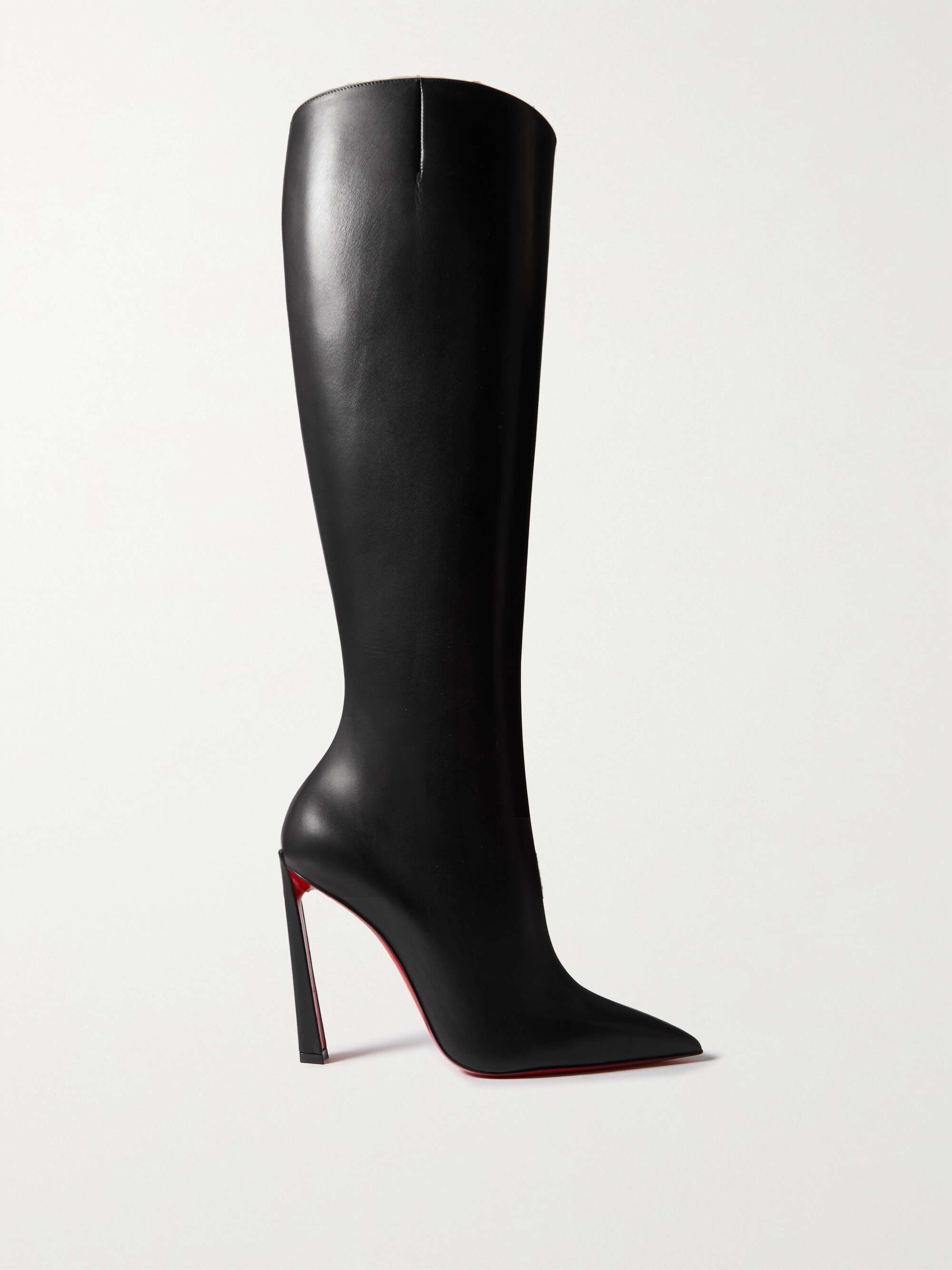 CHRISTIAN LOUBOUTIN Condora Botta 100 leather knee boots in 2023  Leather  over the knee boots, Christian louboutin boots, Leather knee boots