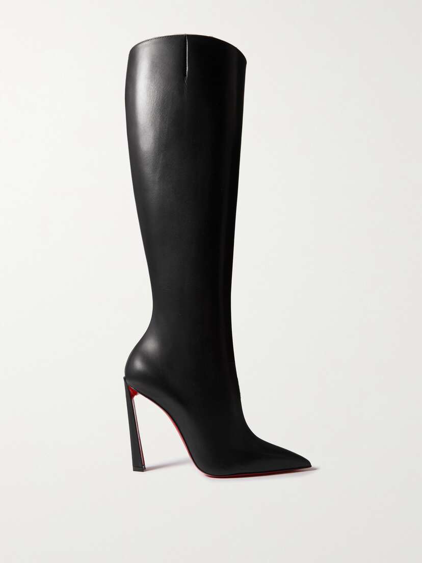 Christian Louboutin Condora Botta 100 Leather Knee Boots
