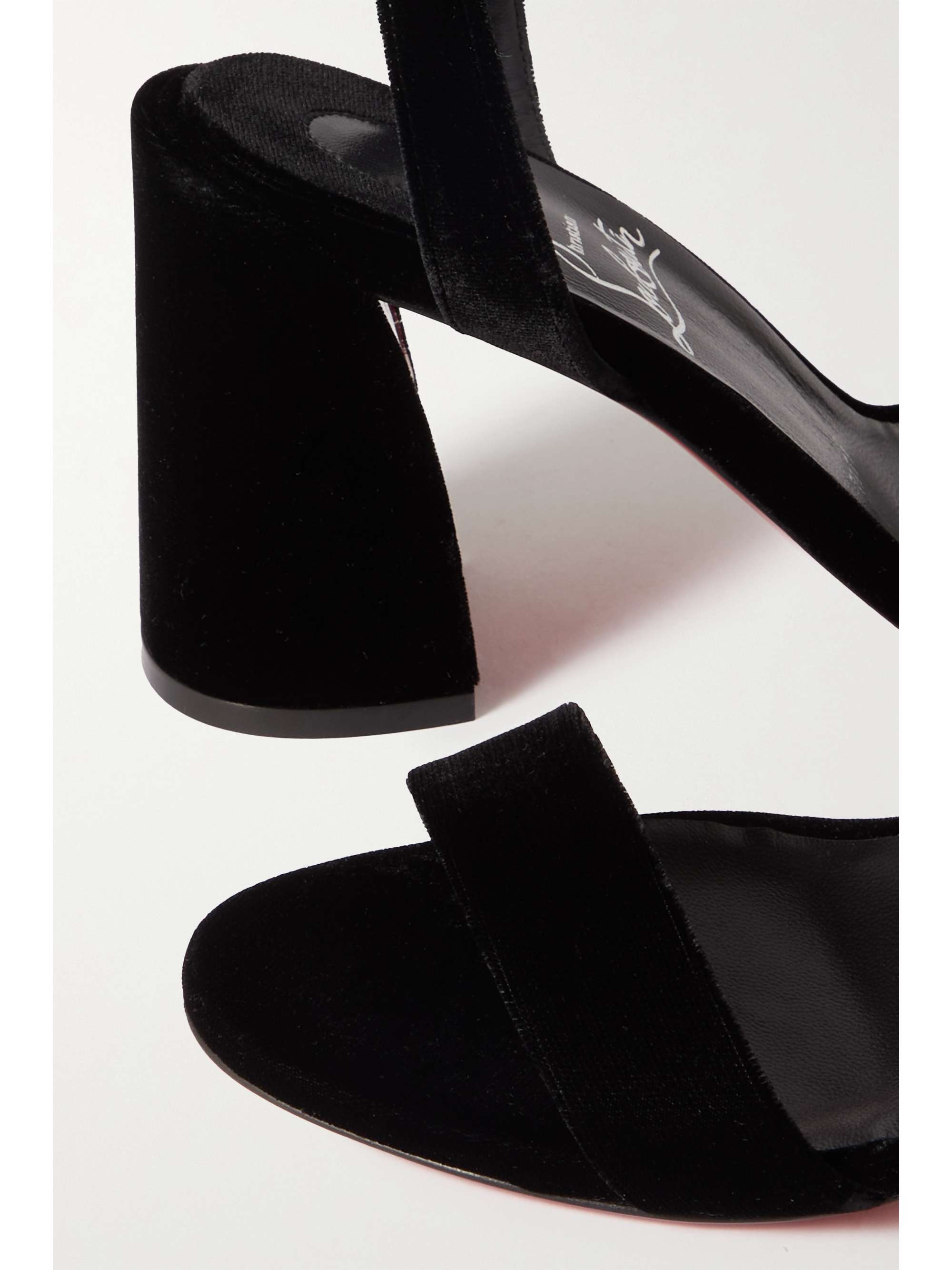 CHRISTIAN LOUBOUTIN Miss Sabina 85 velvet sandals
