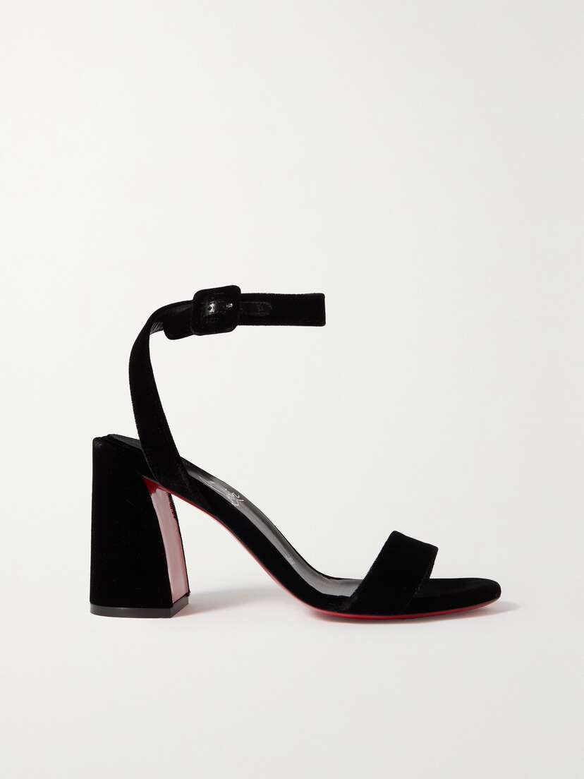 Christian Louboutin Miss Sabina 85 Velvet Sandals