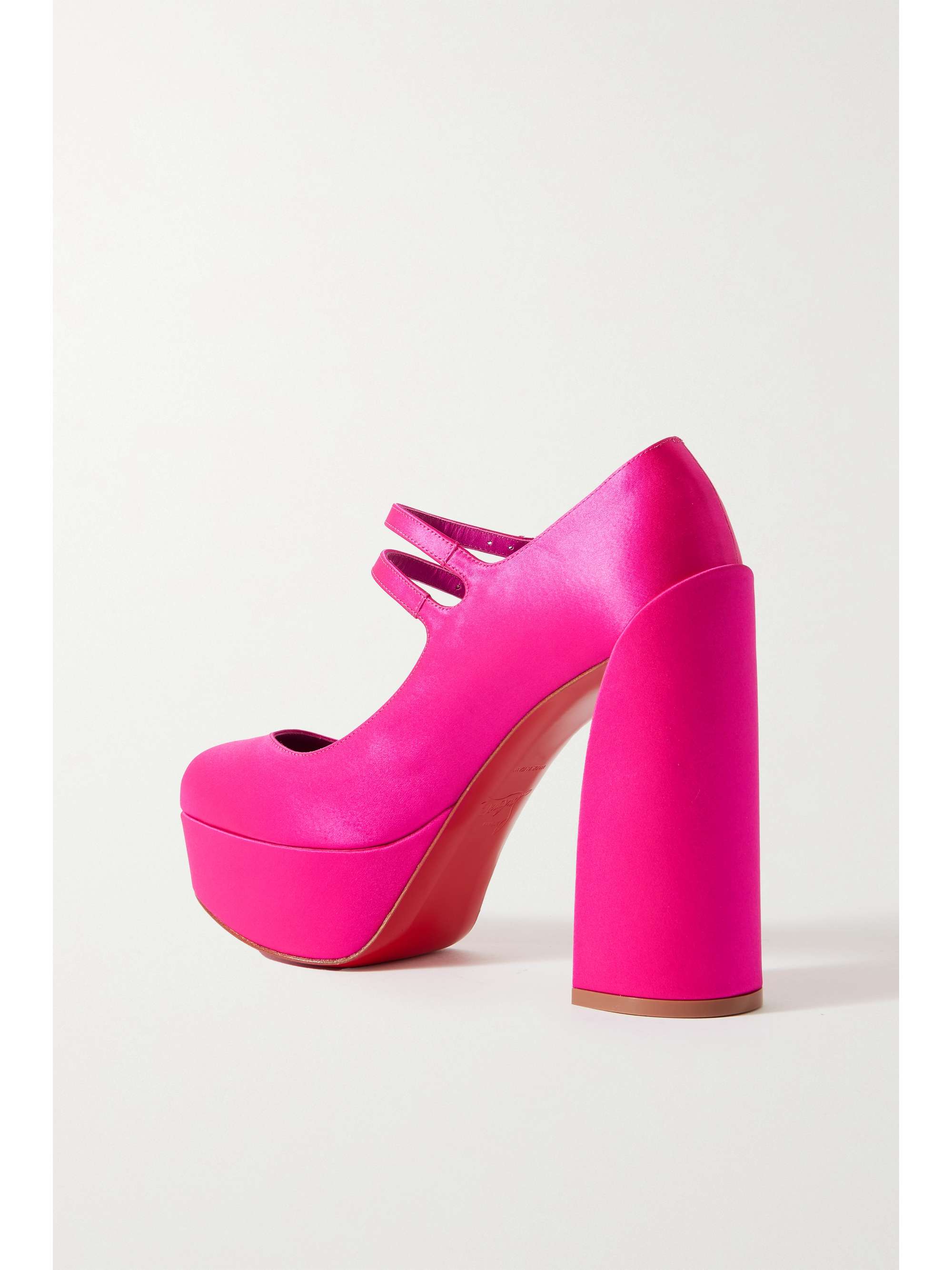 CHRISTIAN LOUBOUTIN Movida Jane 130 satin platform pumps