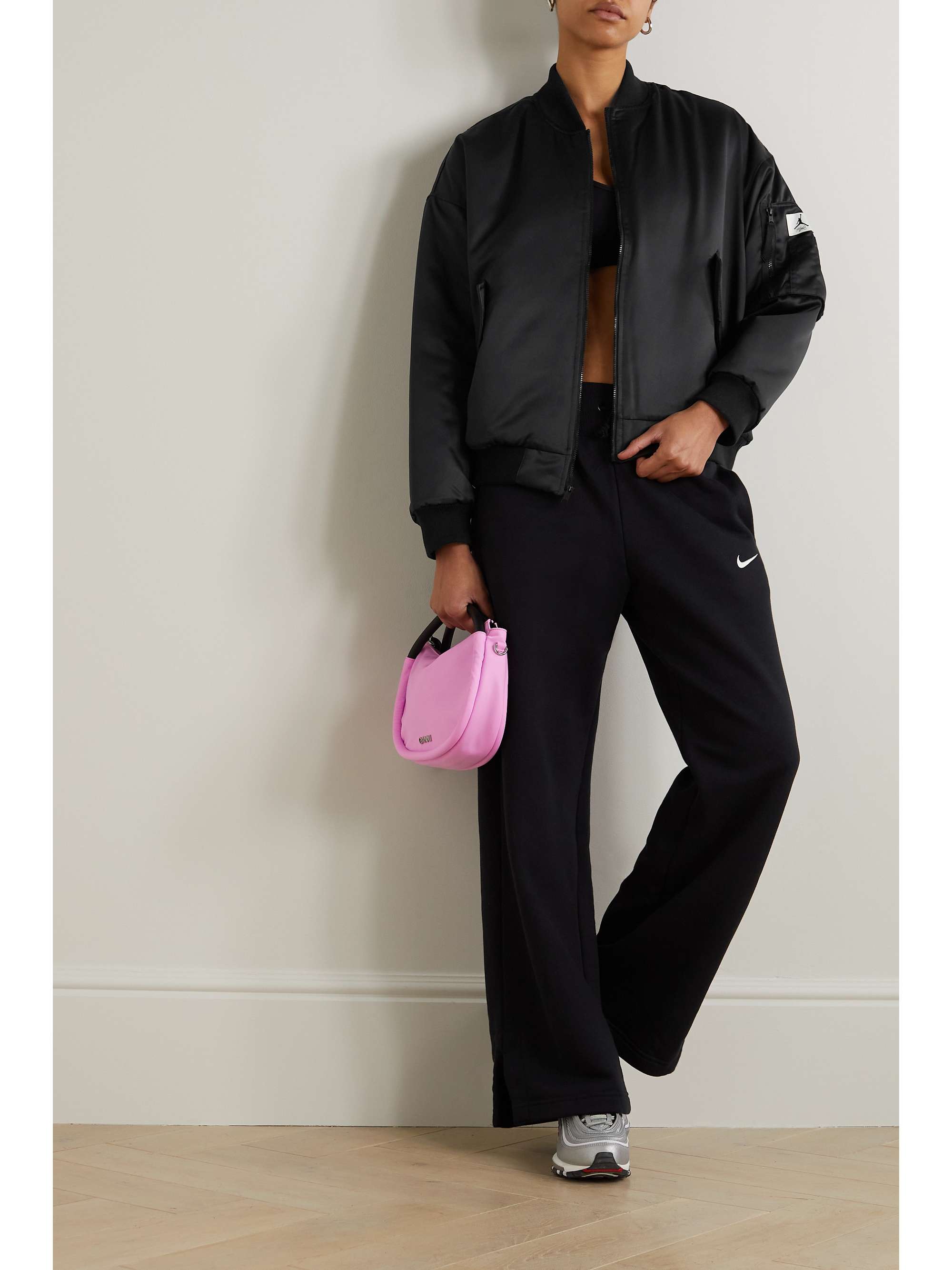 nike padded bomber jacket