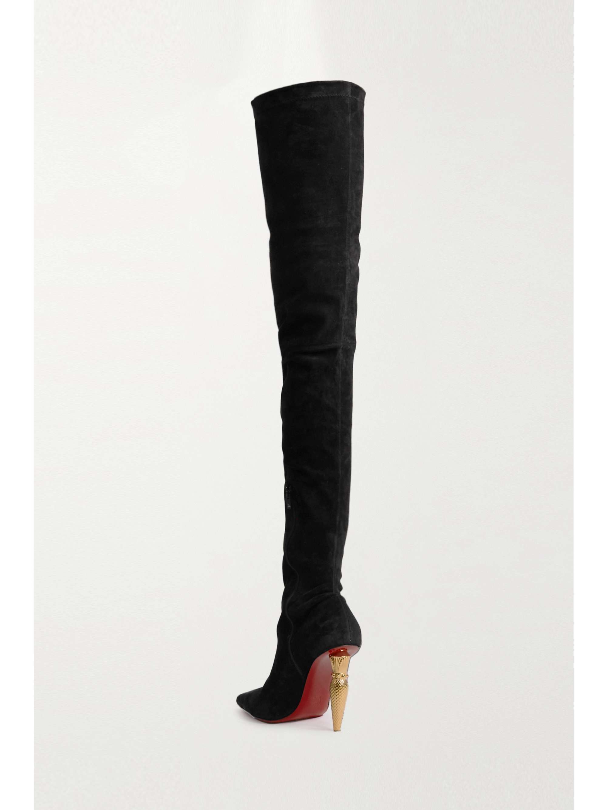 CHRISTIAN LOUBOUTIN Lipbotta 100 stretch-suede over-the-knee boots