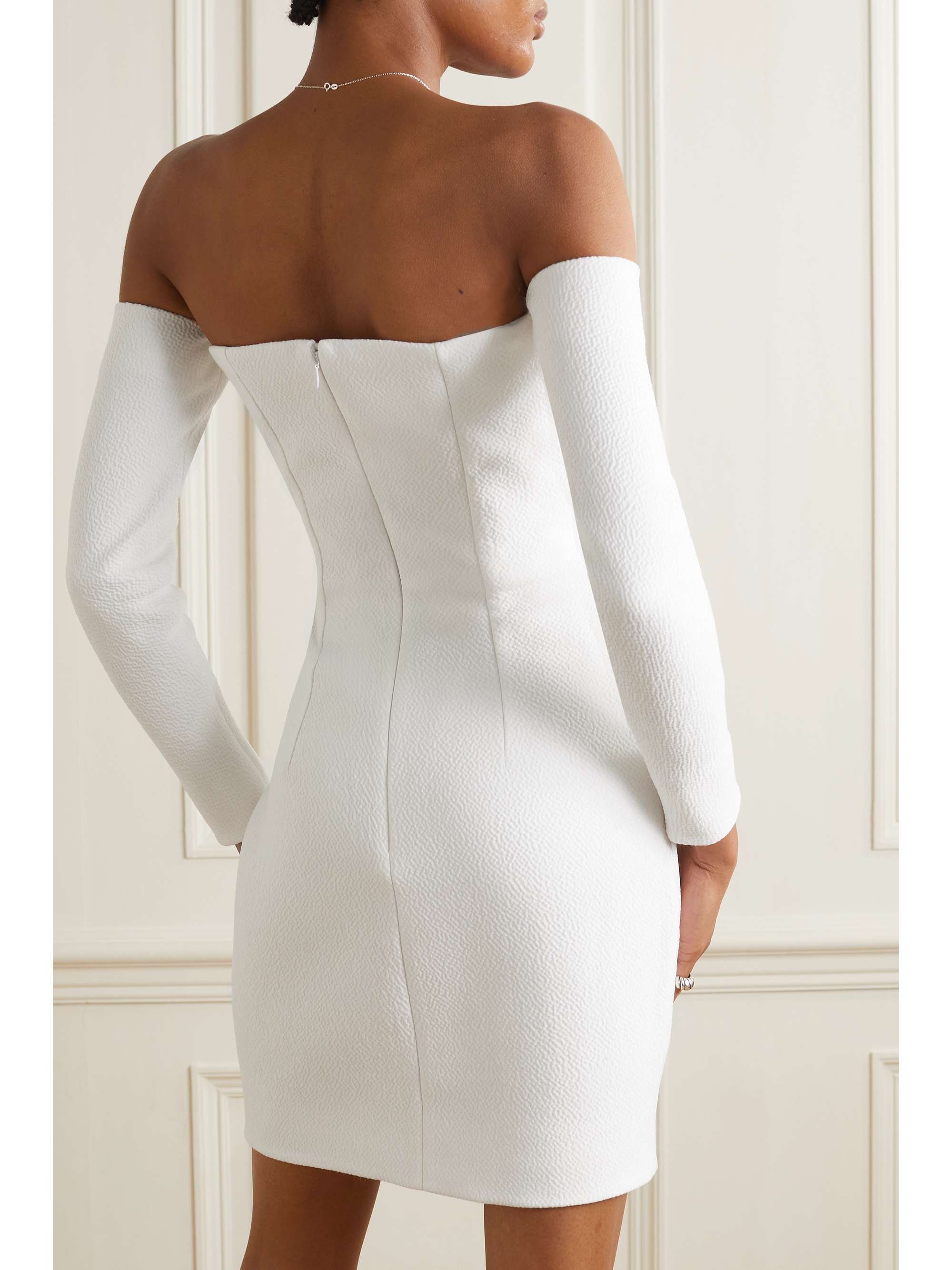 EMILIA WICKSTEAD Murielle off-the-shoulder cloqué mini dress