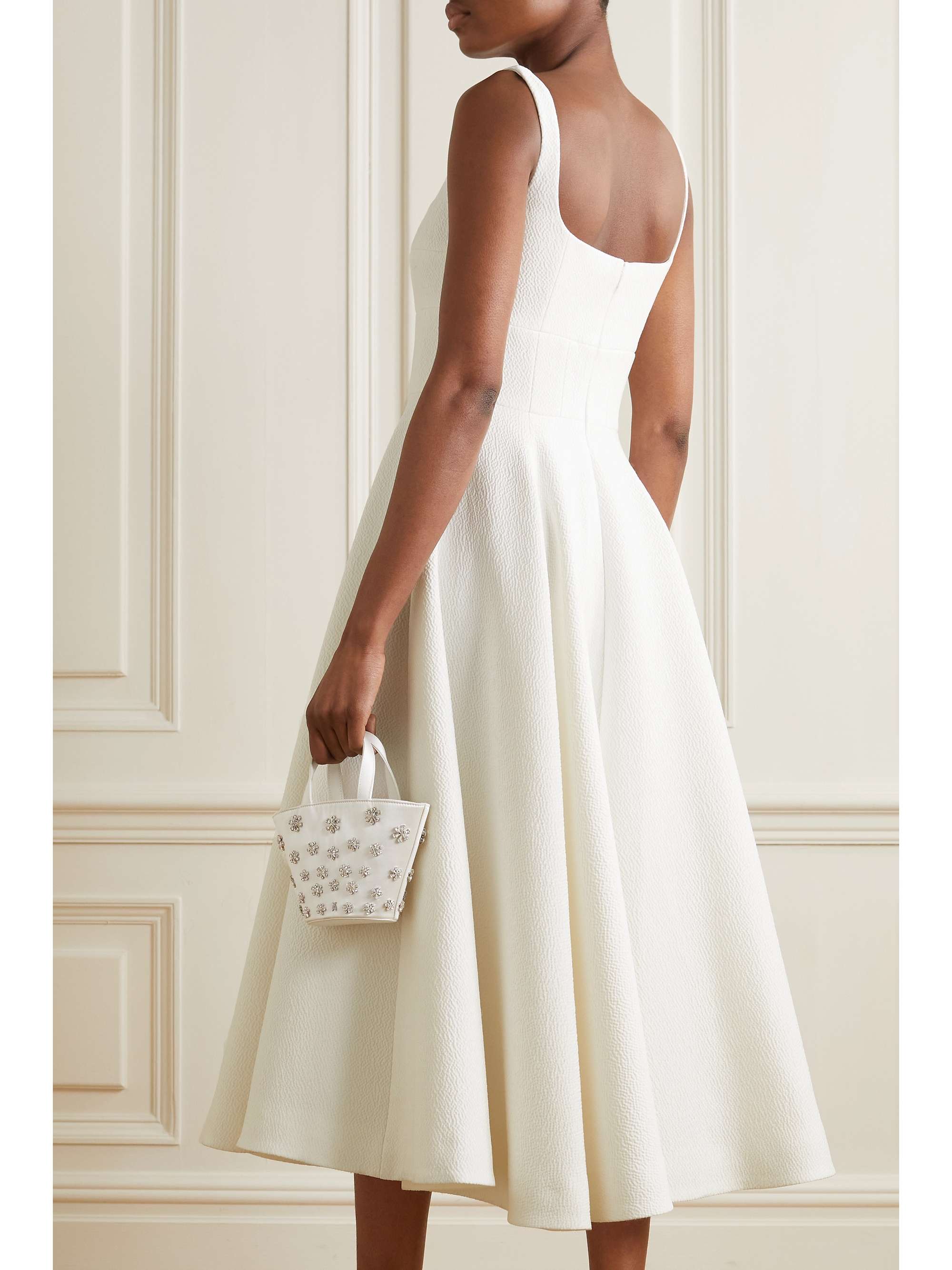 EMILIA WICKSTEAD Mona stretch-cloqué midi dress